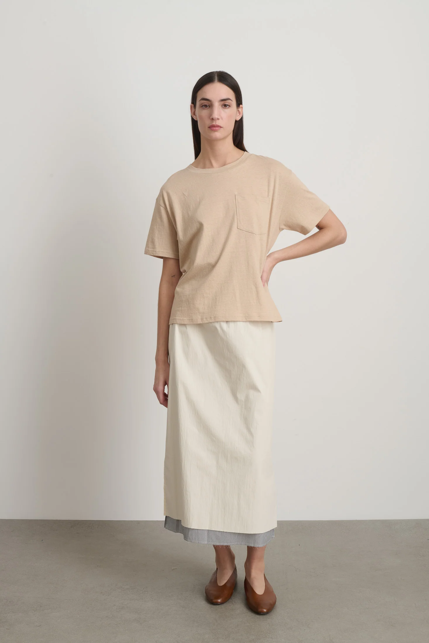 Atlas Pocket Tee Peach - Image 3