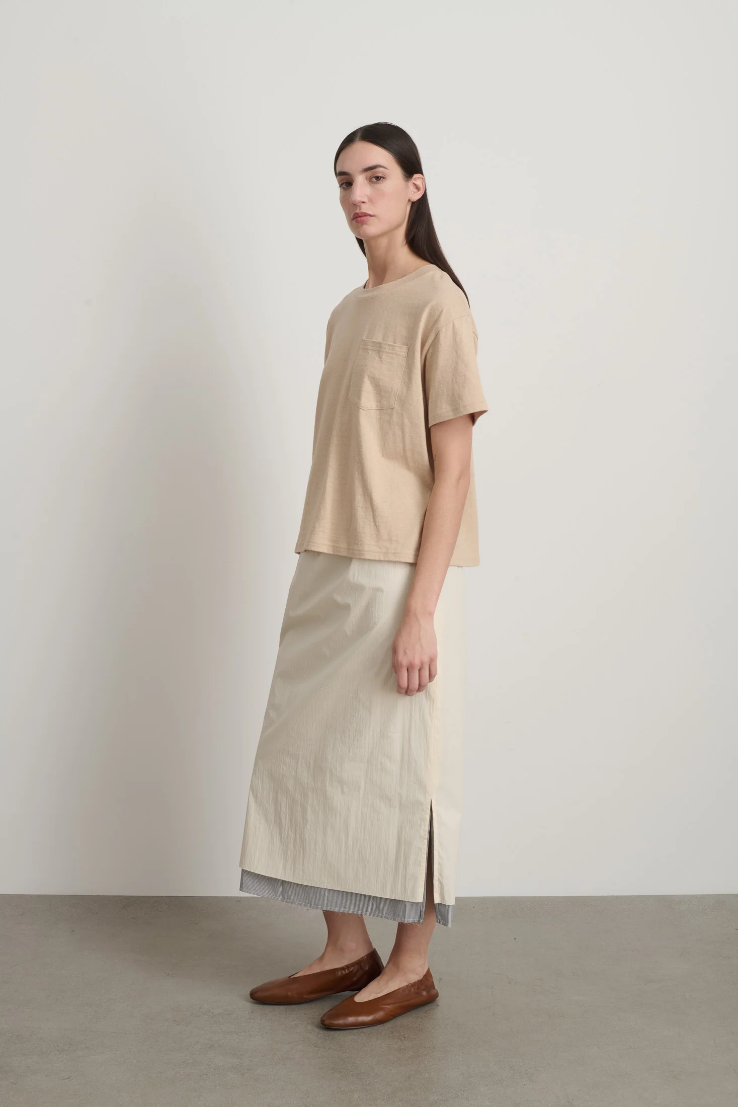 Atlas Pocket Tee Peach - Image 4