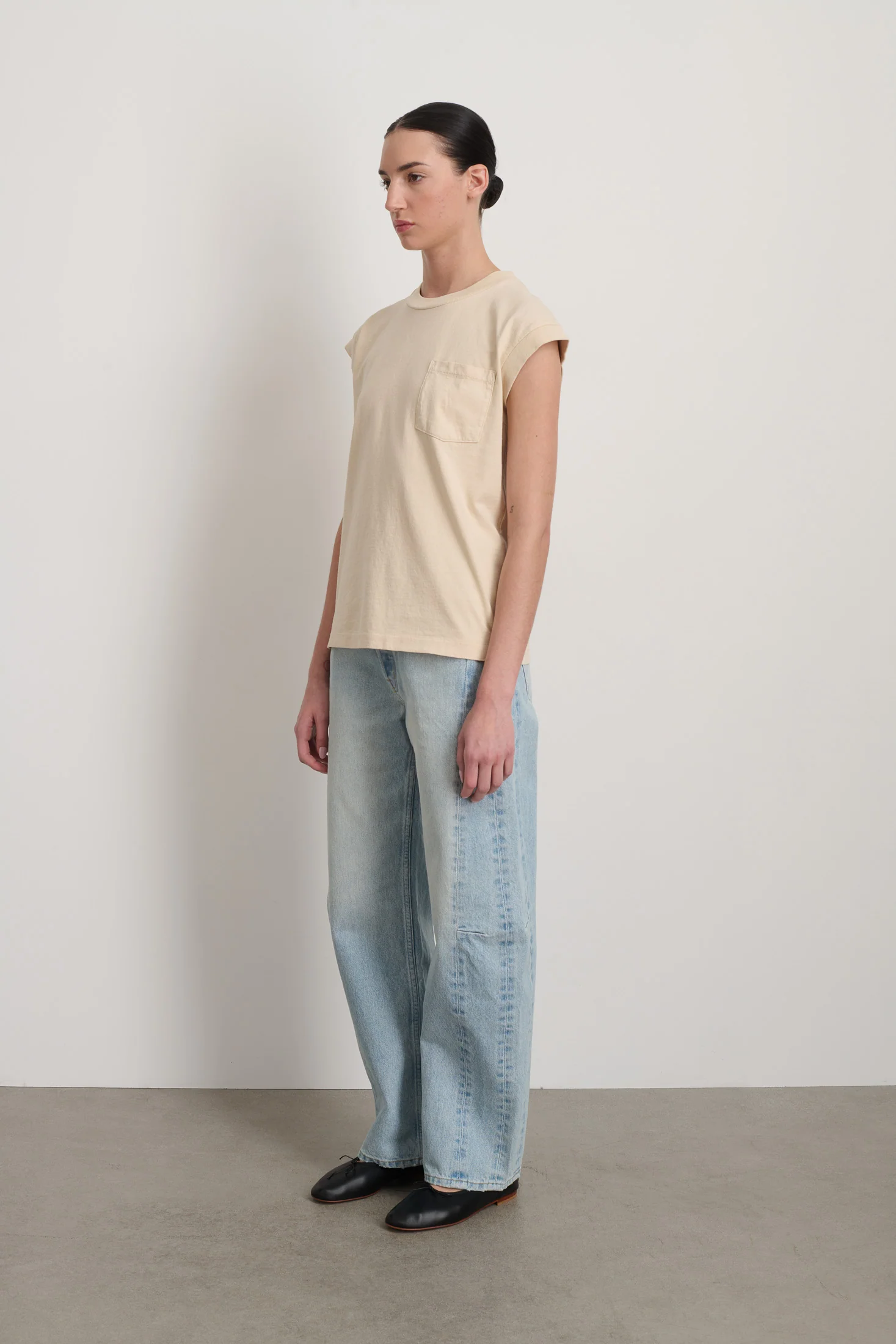 B Sides Pocket Tank Tan - Image 2
