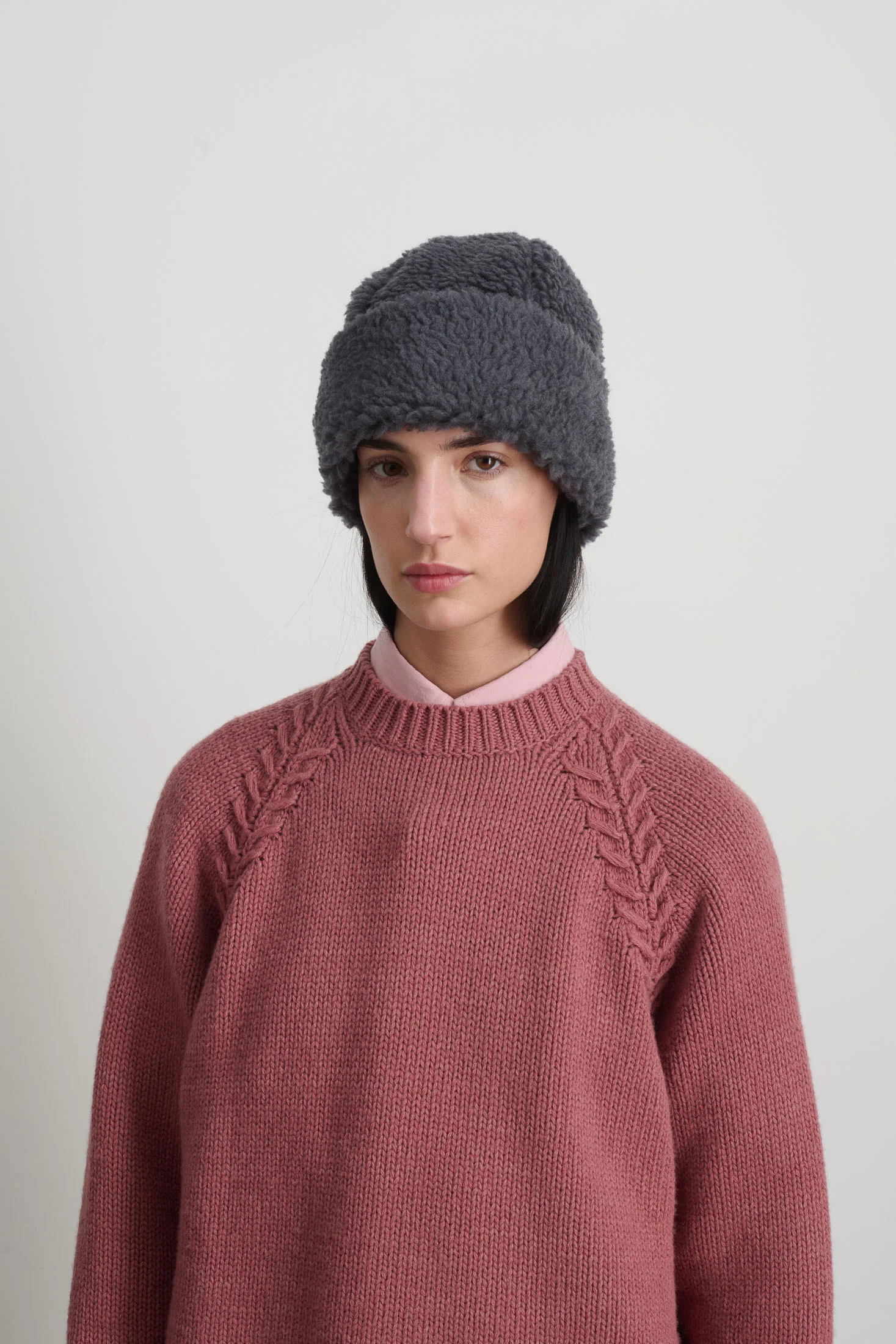 Sherpa Hat Grey Blue - Image 5