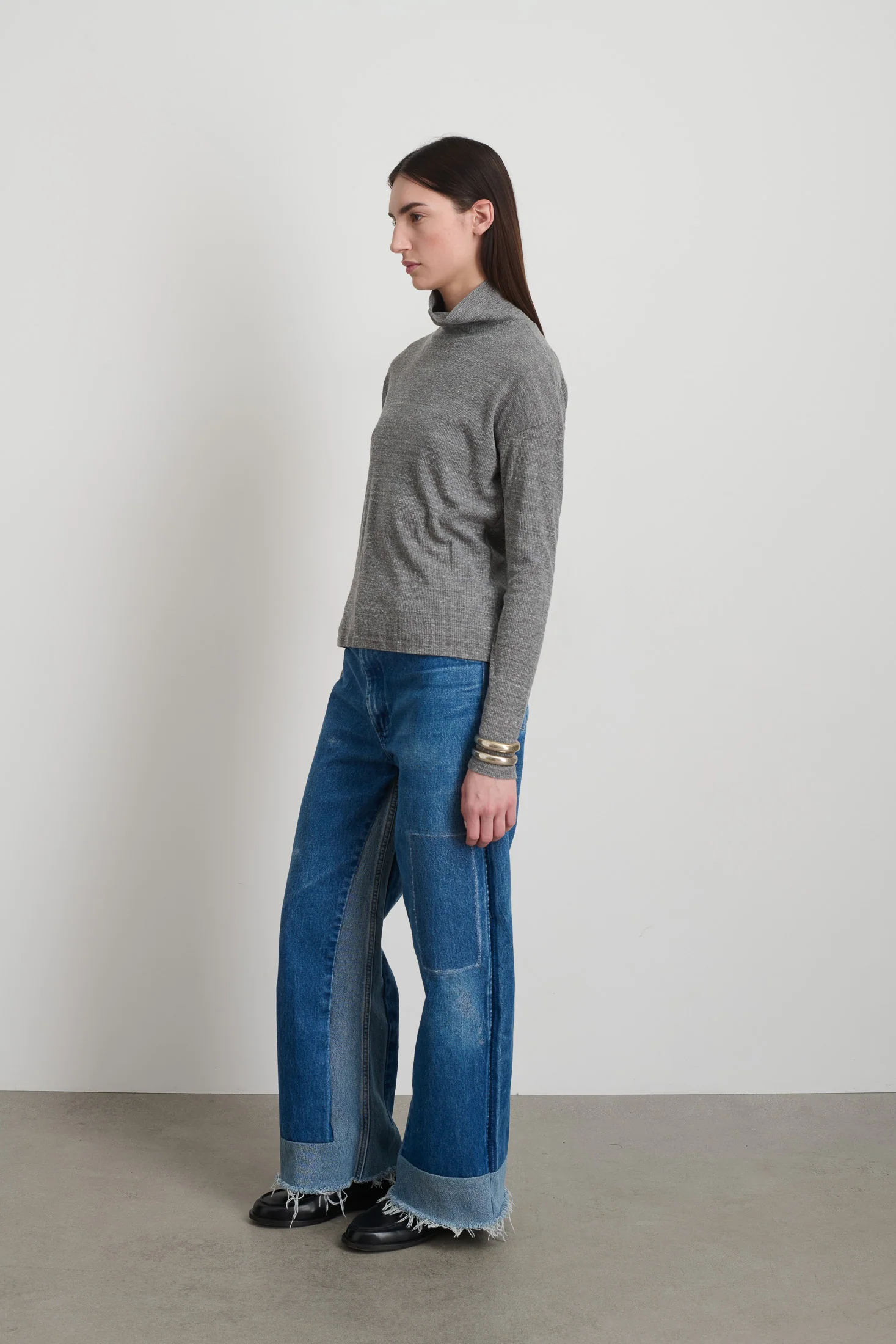 B Sides Turtleneck Heather Grey - Image 2