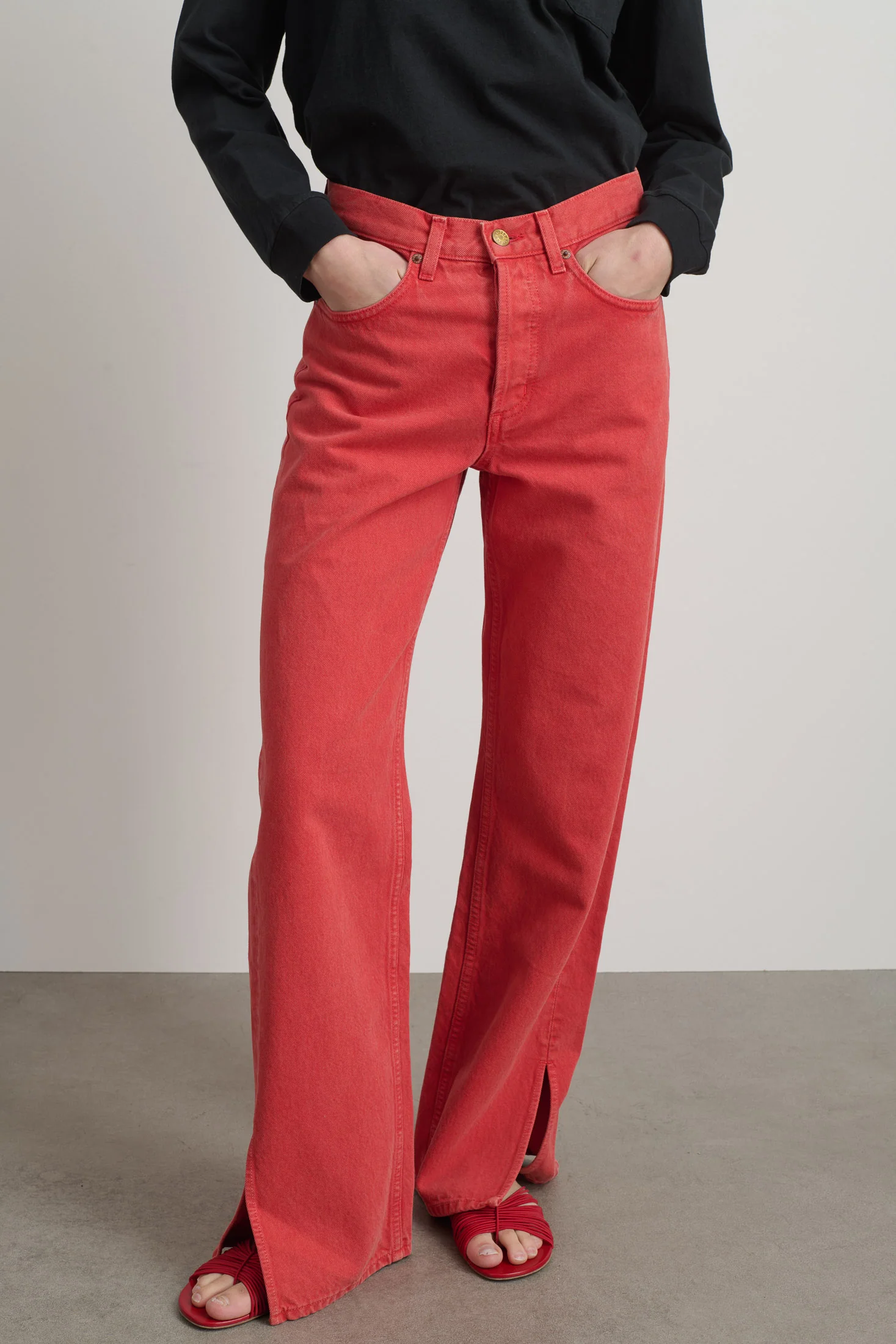 Charlot Split Hem Jean - Image 5