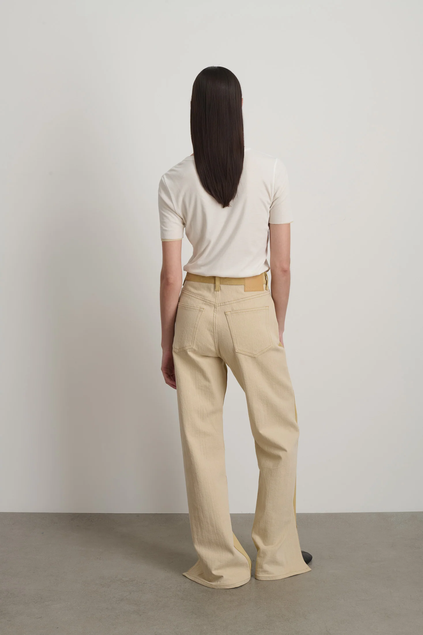 Charlot Split Hem Halfsie Jean - Image 3
