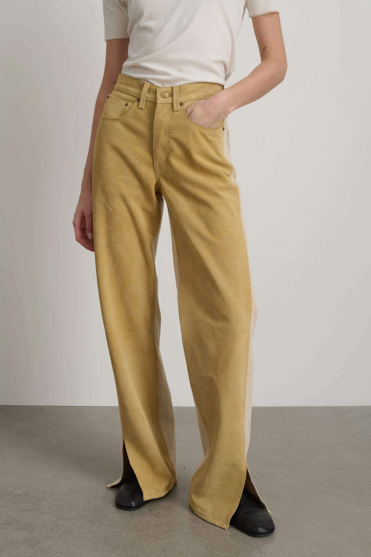 Charlot Split Hem Halfsie Jean - Image 5