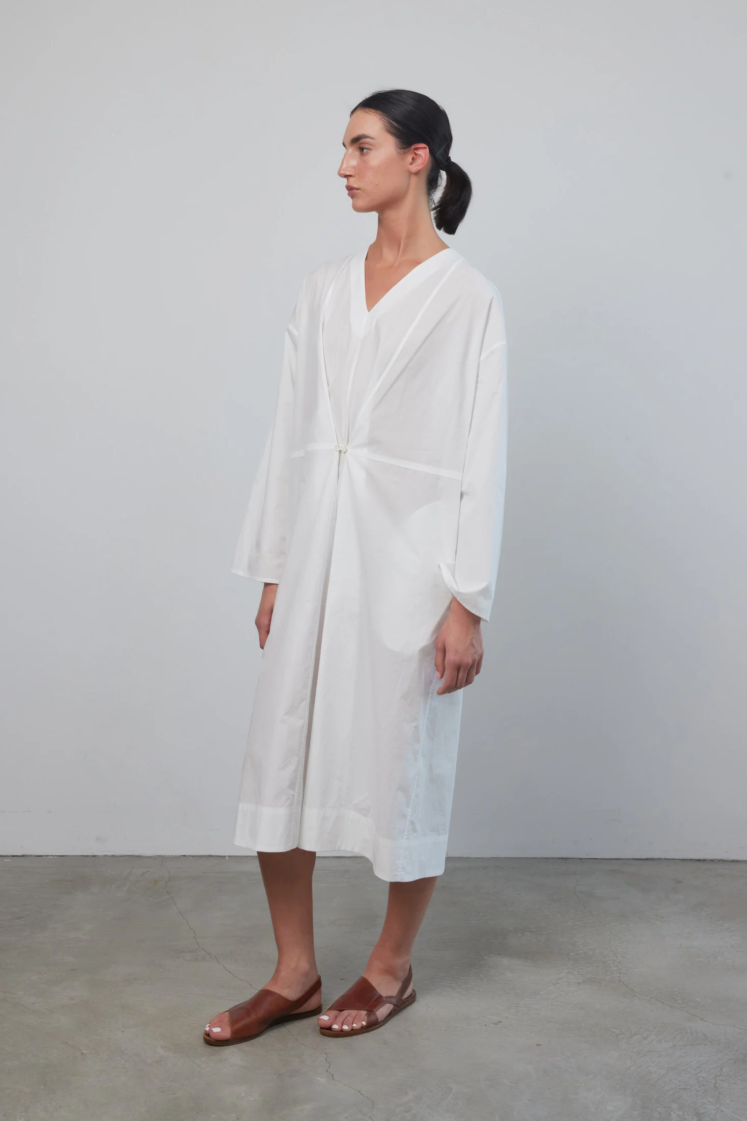 Elda Dress White Poplin - Image 3
