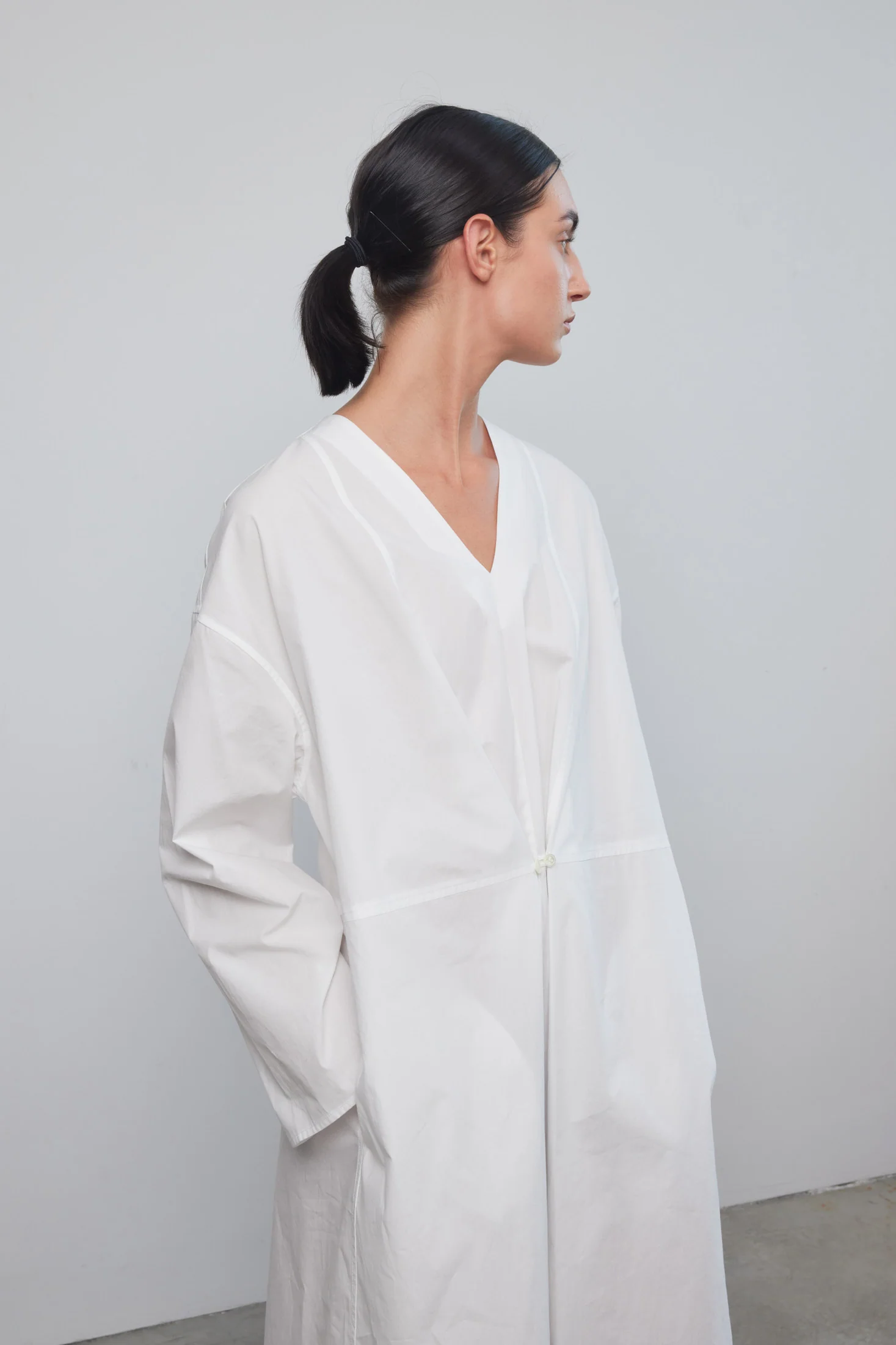 Elda Dress White Poplin - Image 5