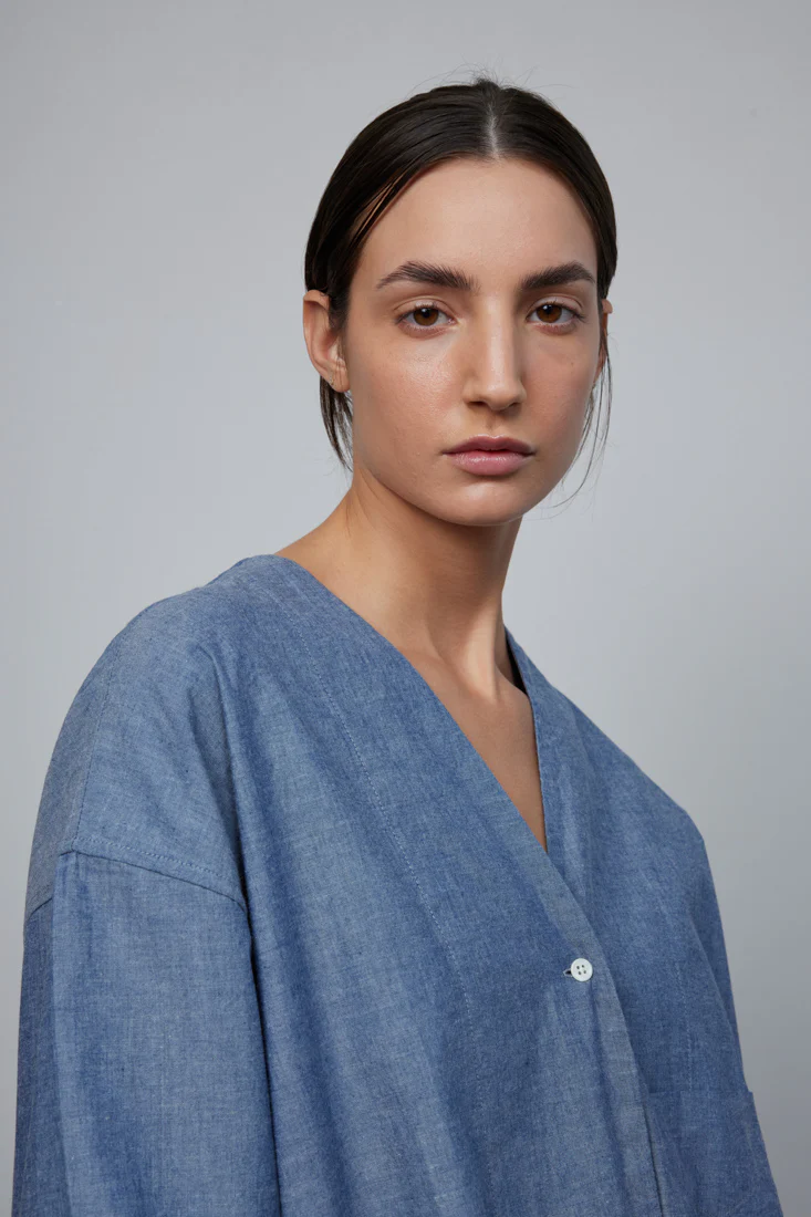 Elda Shirt Indigo Chambray - Image 5