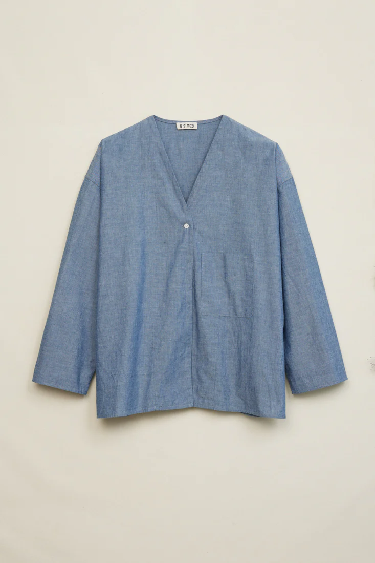 Elda Shirt Indigo Chambray - Image 6