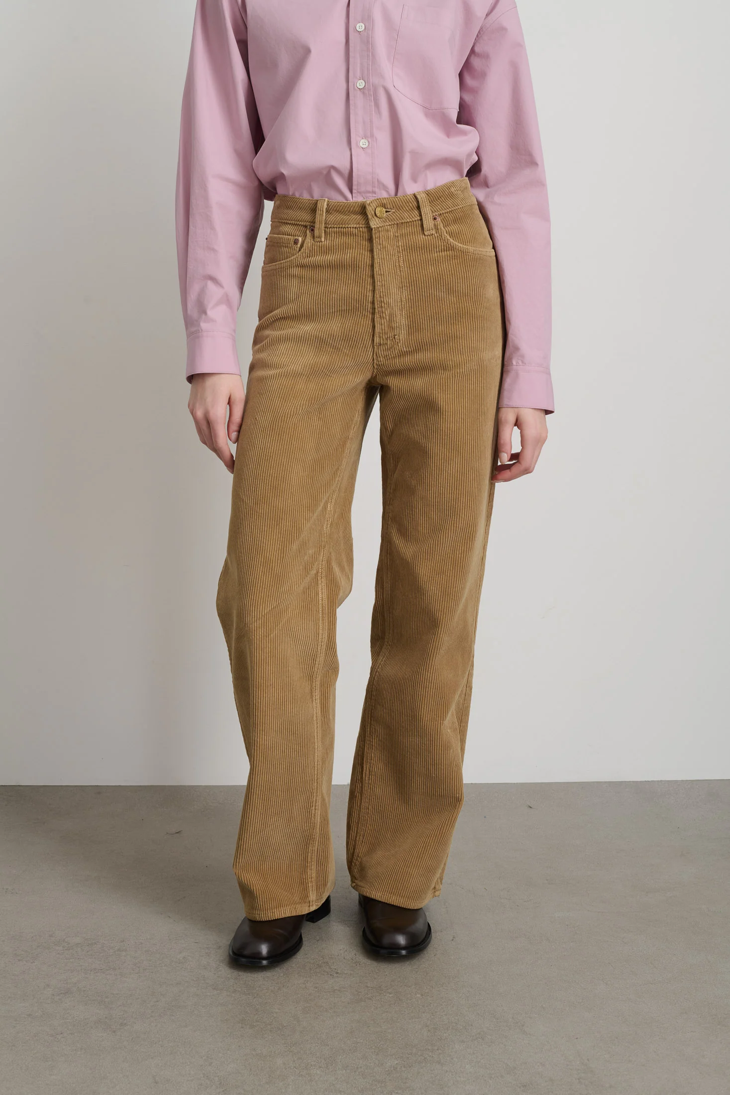 Elissa Khaki Overdyed Corduroy - Image 4