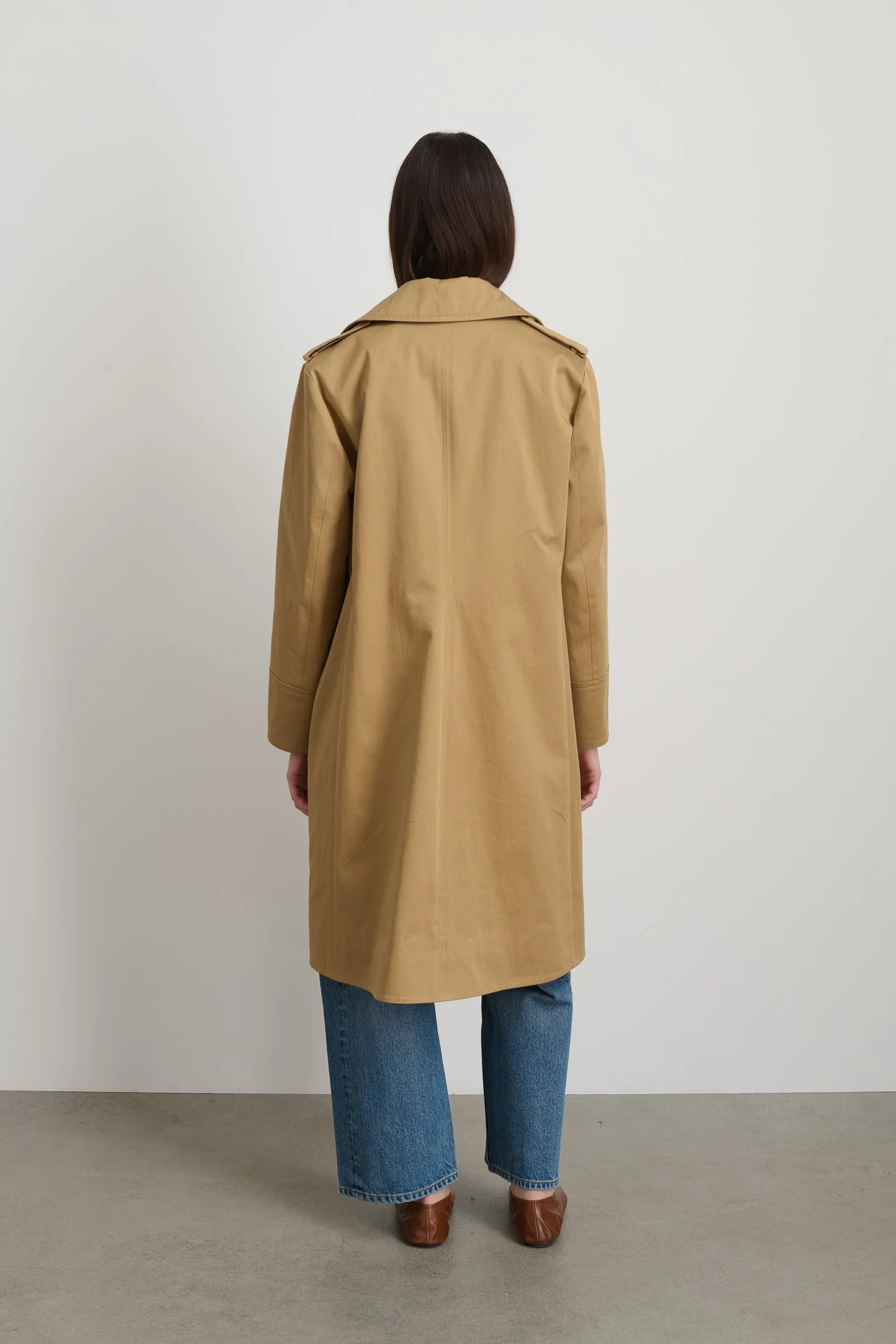 Hesse Cotton Twill Trench Camel - Image 3
