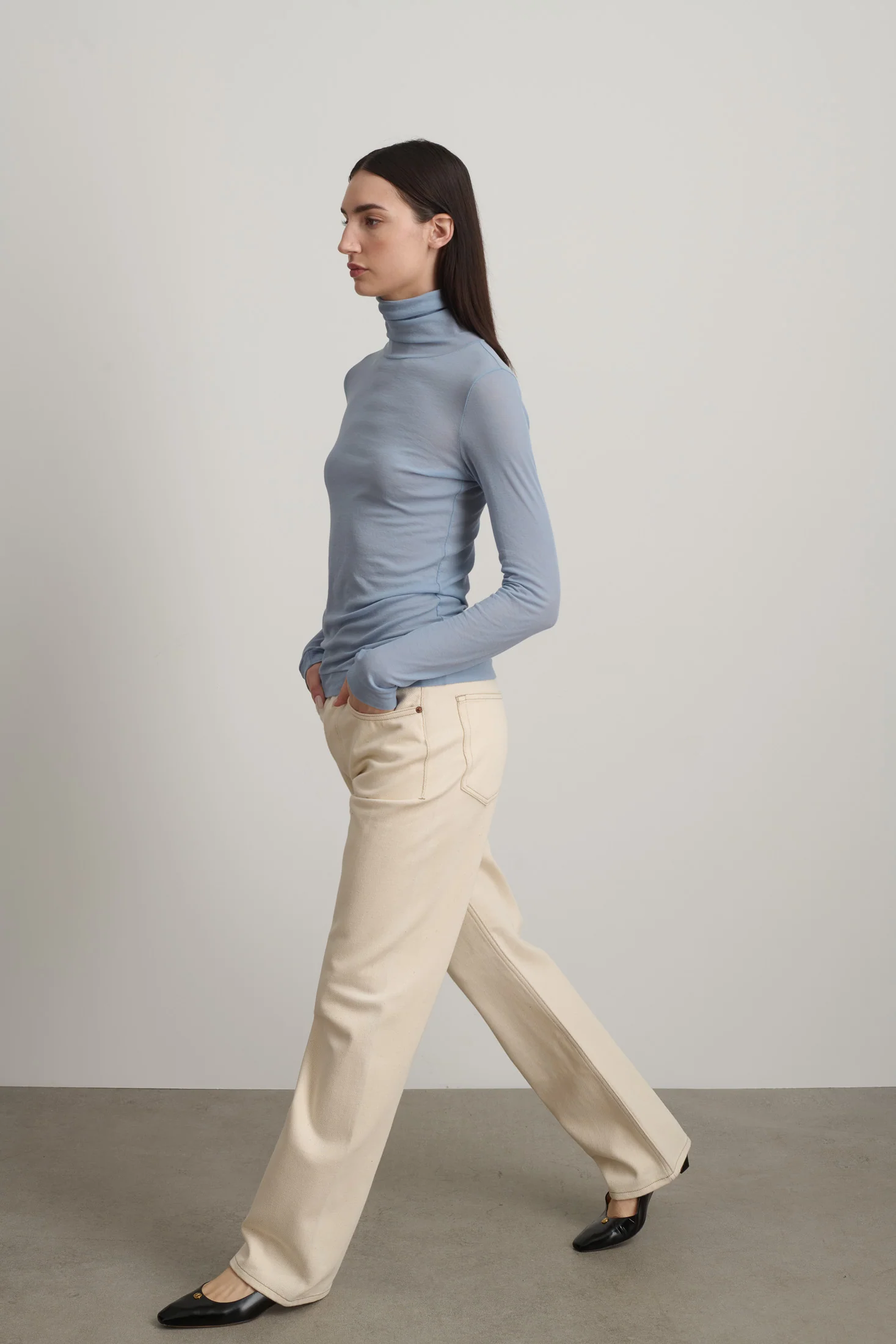 Jana Turtleneck Steel Blue - Image 6