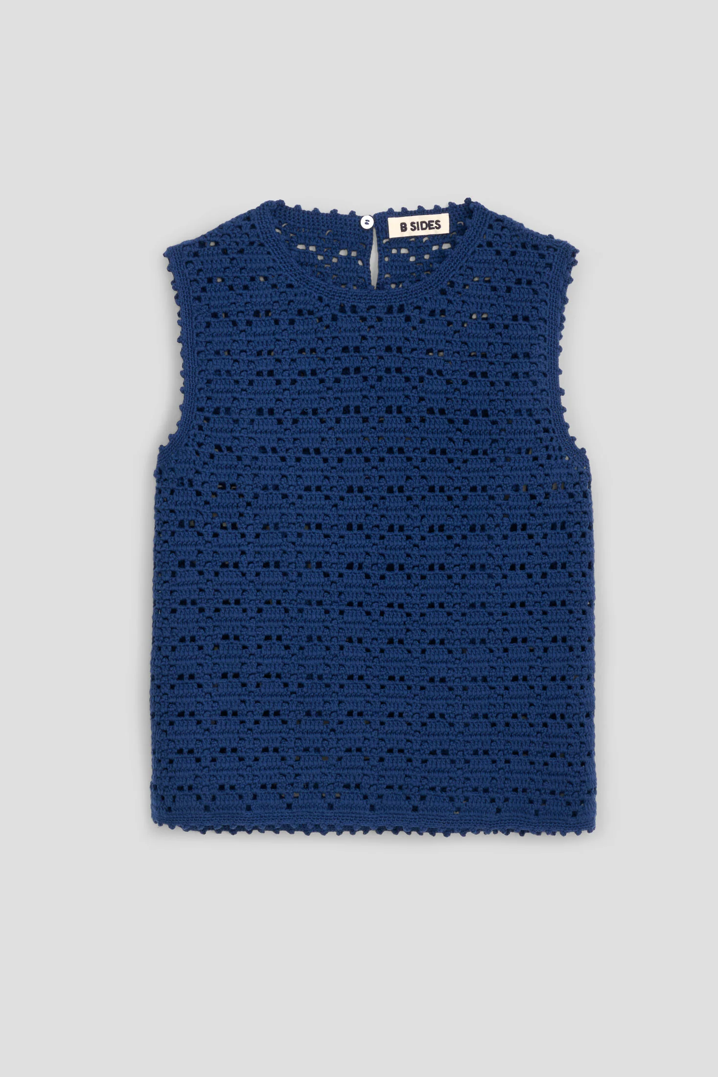 Joy Crochet Shell Denim Blue - Image 2