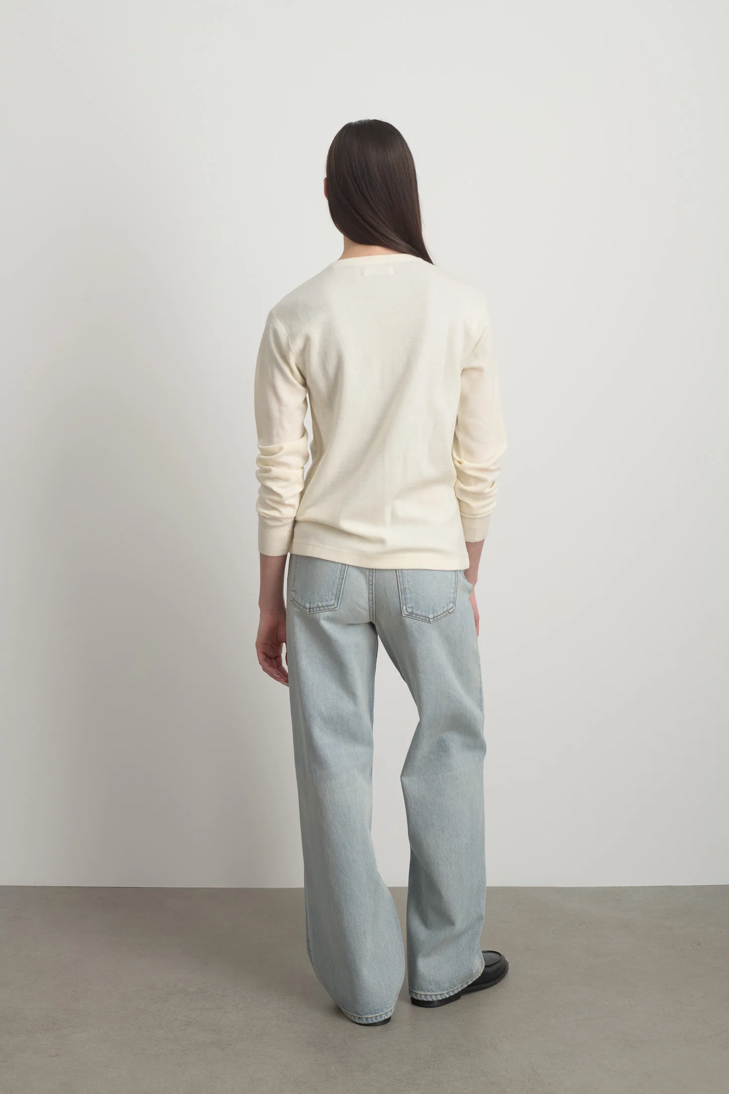 Moore Henley Cream Superfine Merino - Image 5