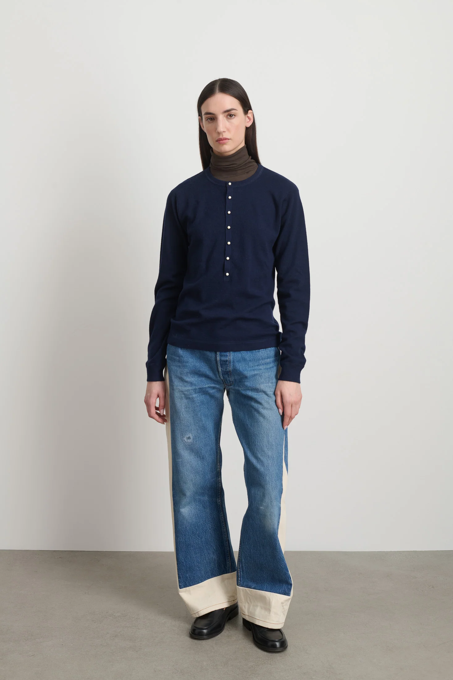 Moore Henley Marine Superfine Merino - Image 3