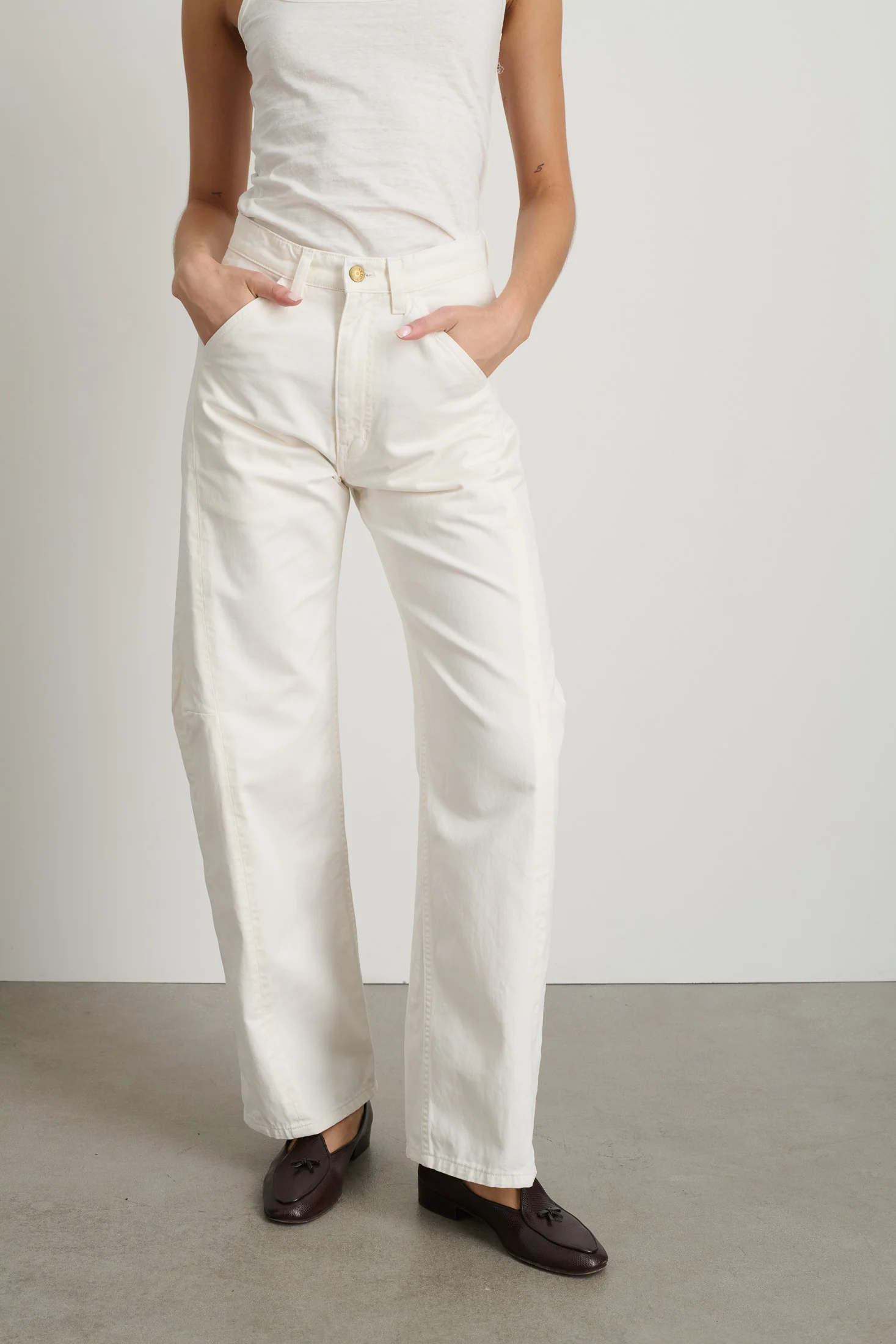 Lange Lasso Chino Chalk White - Image 4