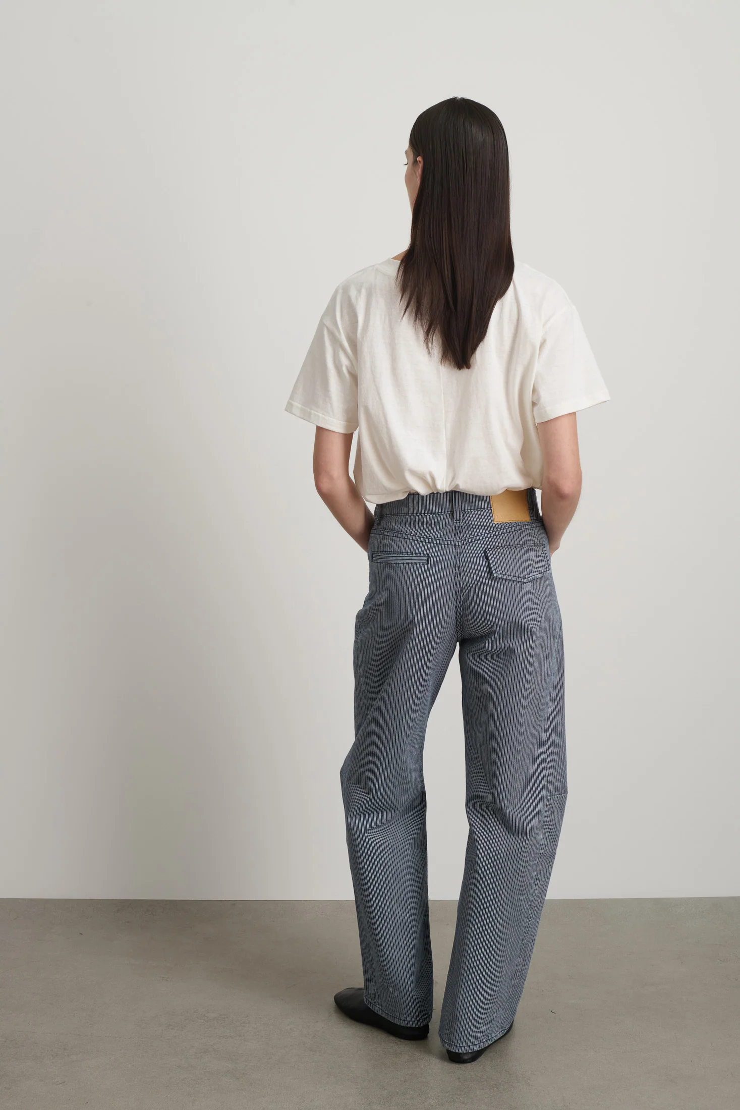 Lange Lasso Jean Indigo/White Stripe - Image 3