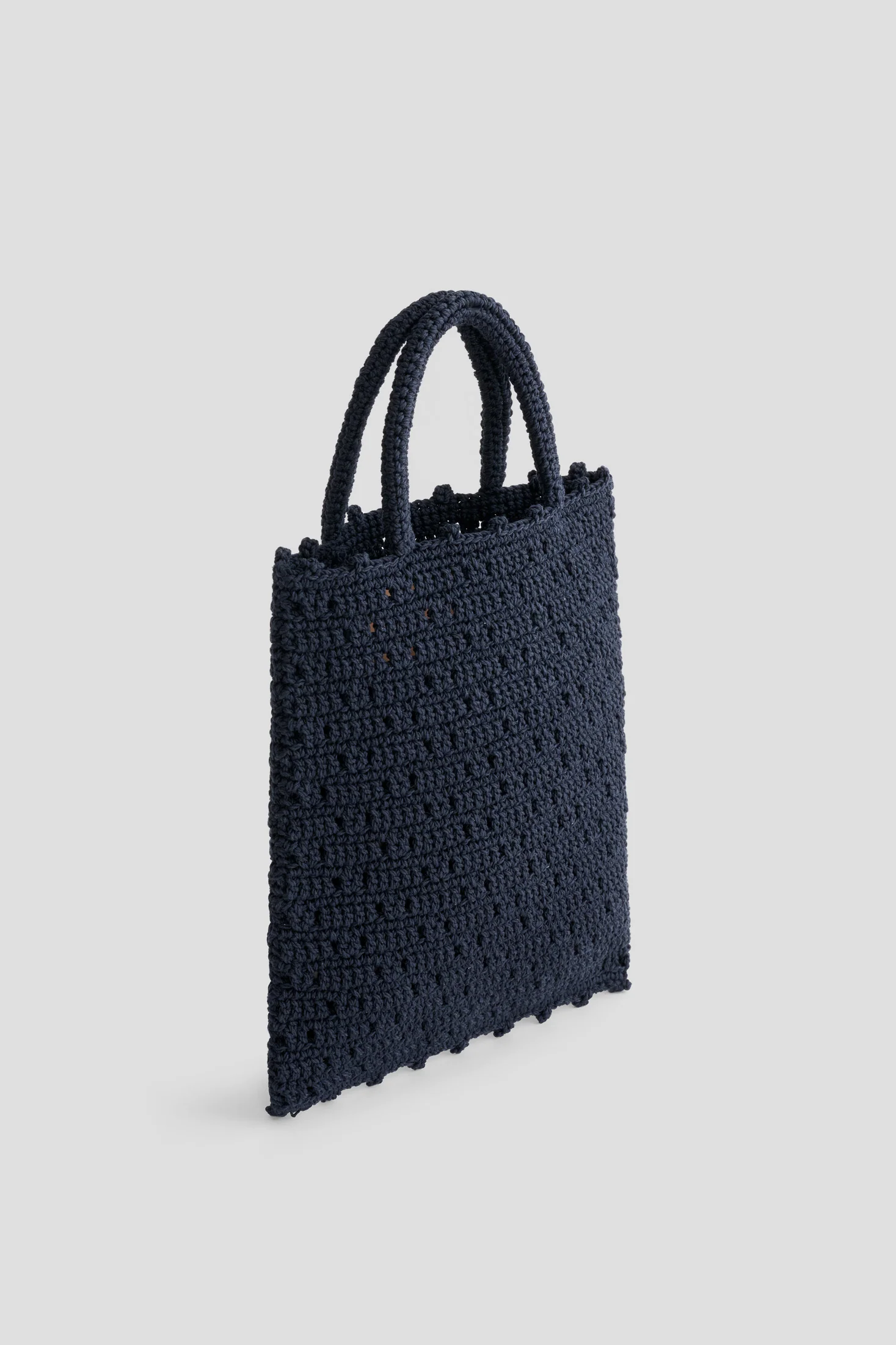 Nico Crochet Tote Navy - Image 4