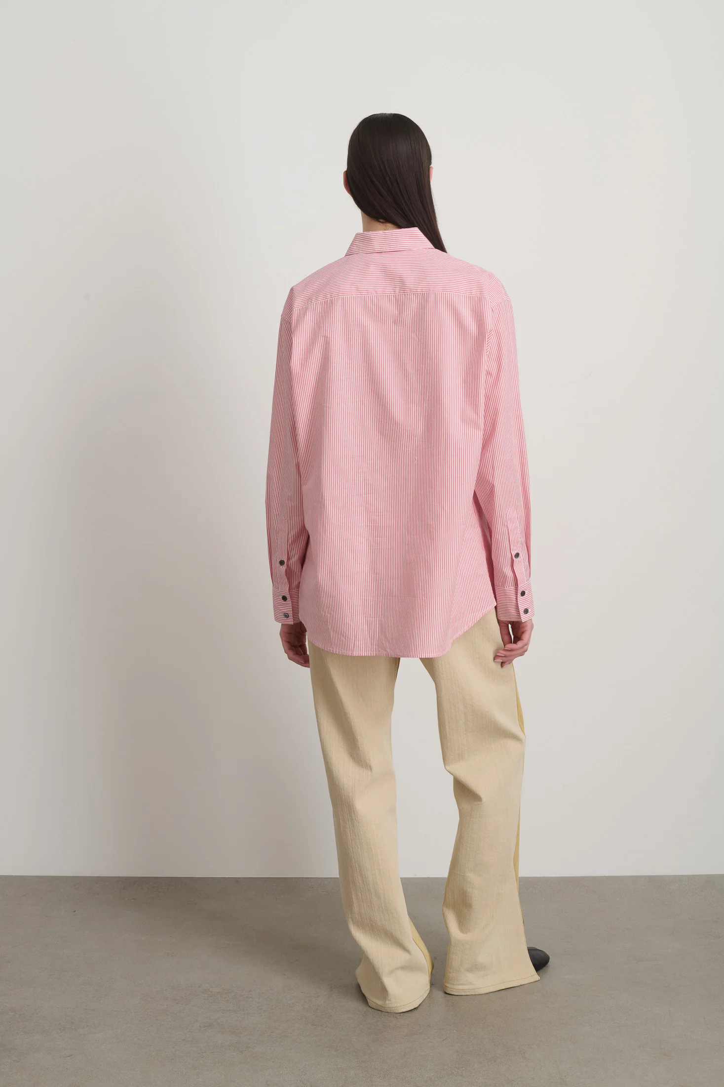Nolan Shirt Pink/White Stripe - Image 5