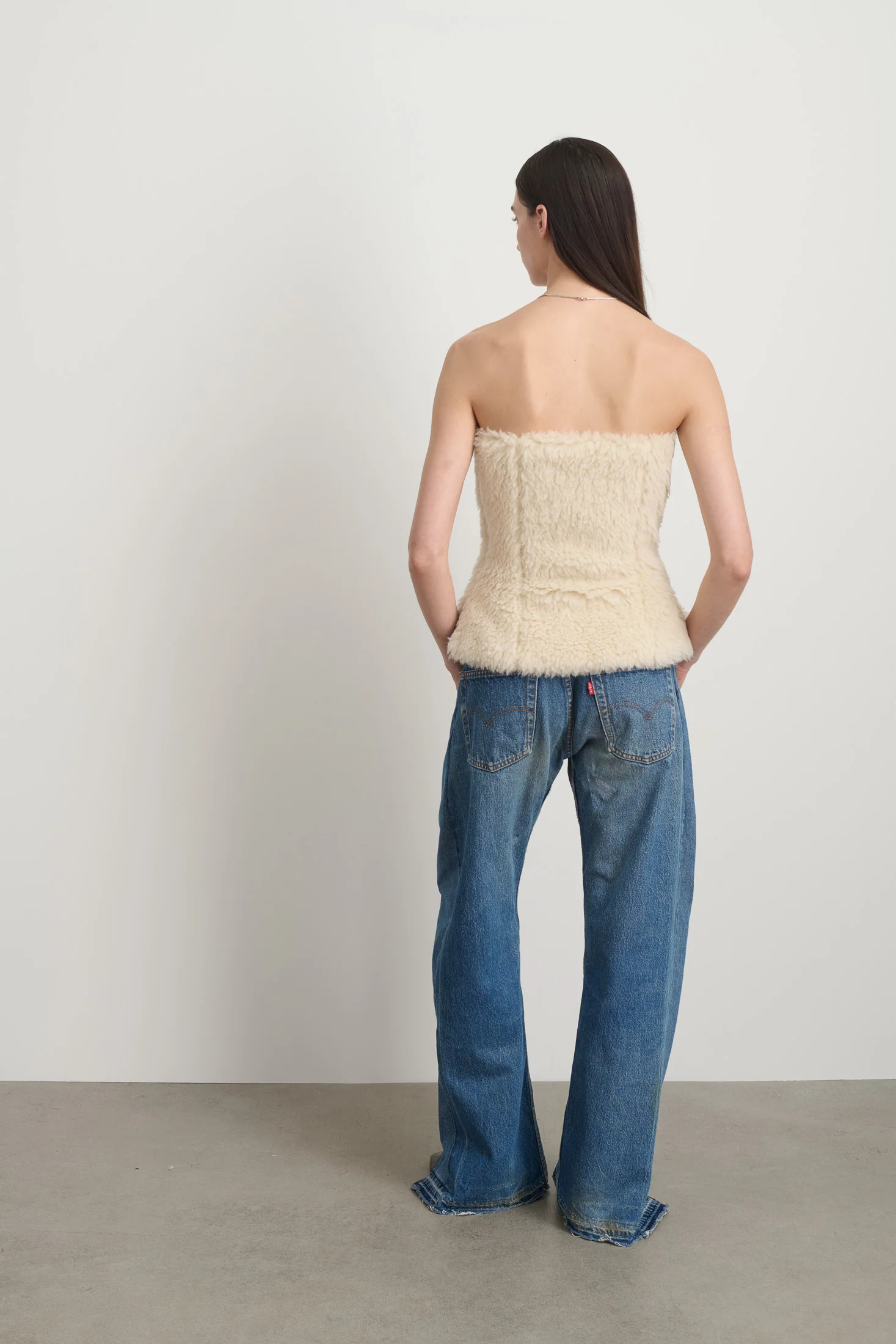 Pau Top Ivory Wool Sherpa - Image 3