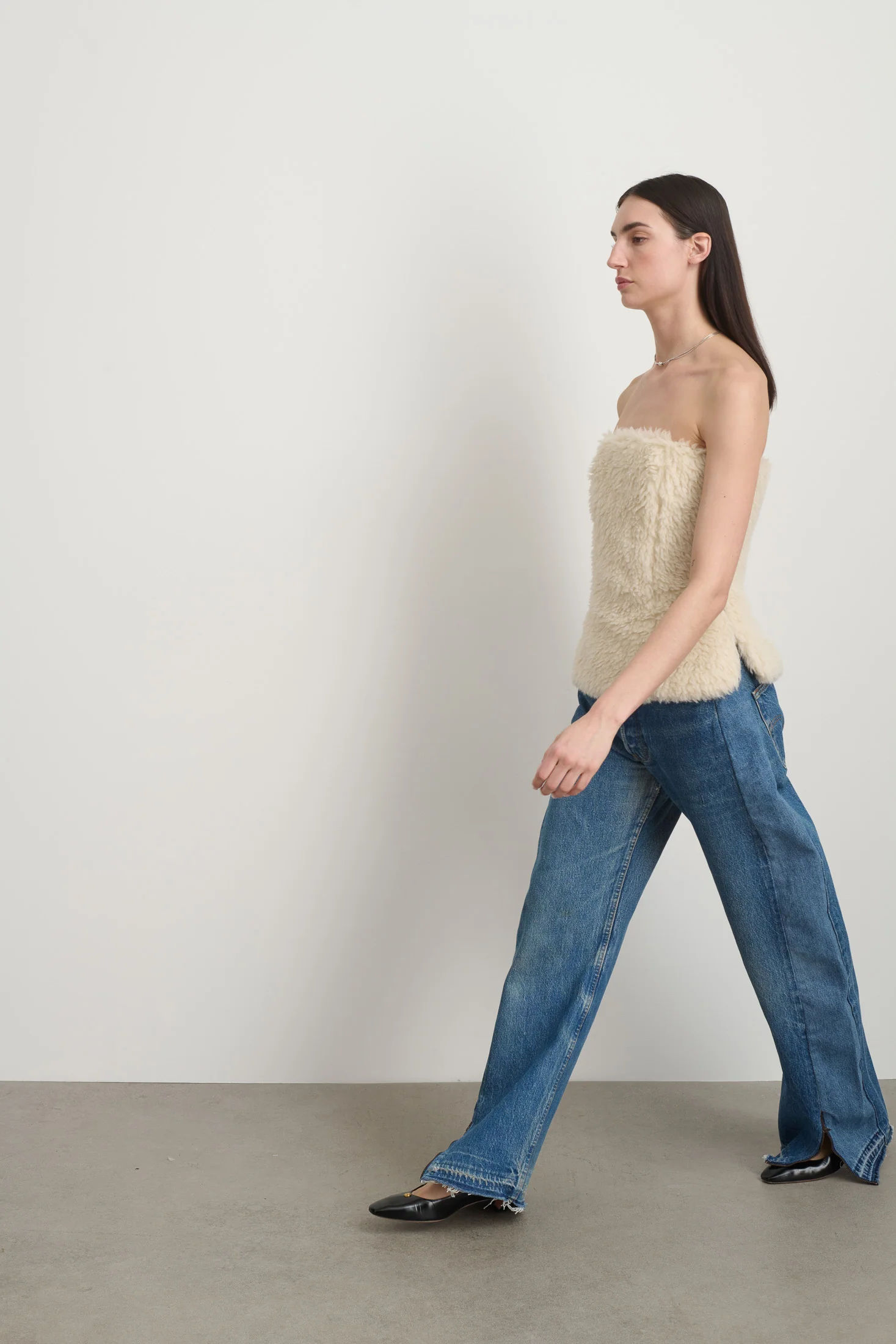Pau Top Ivory Wool Sherpa - Image 4