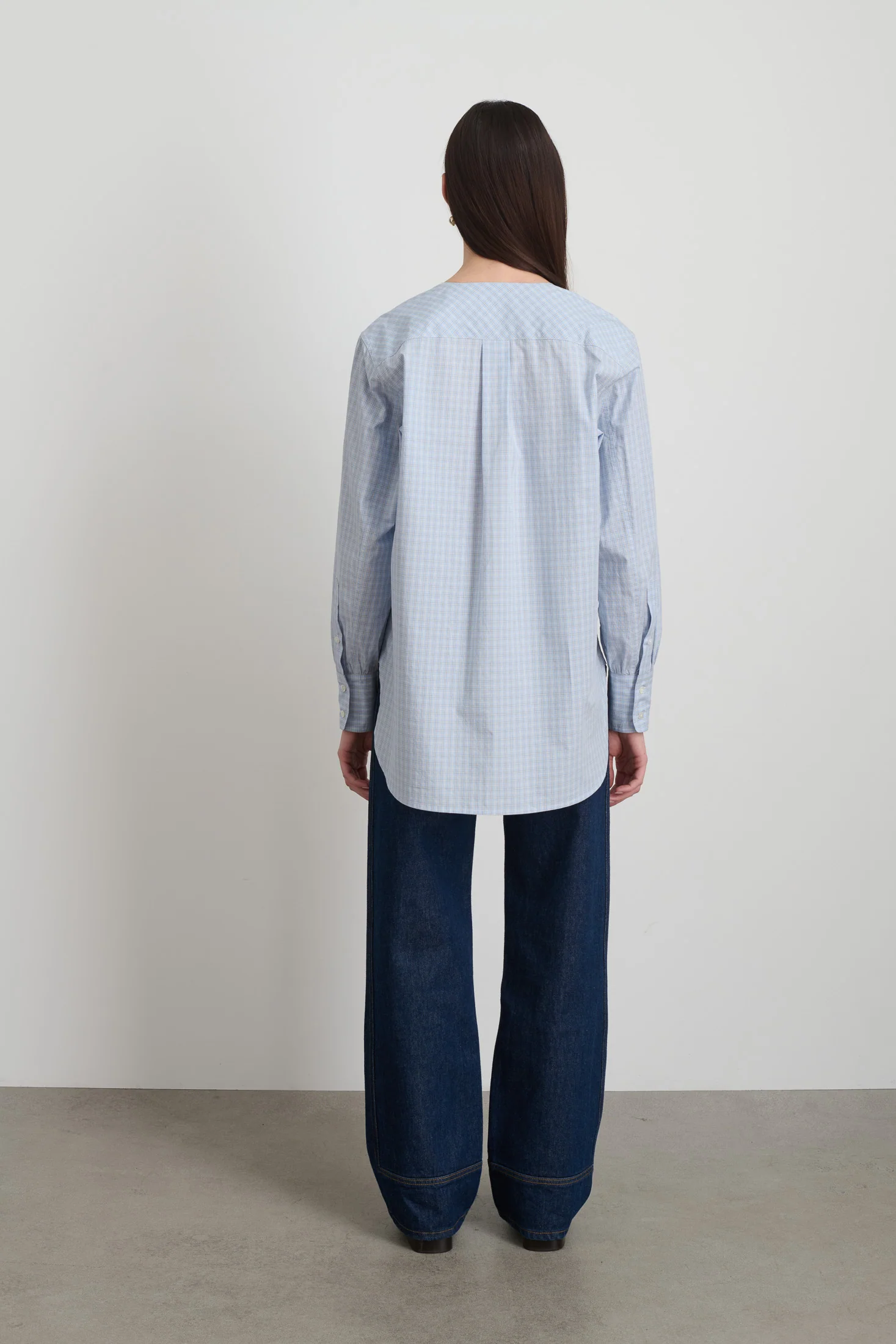 Pina Shirt Blue Plaid - Image 5