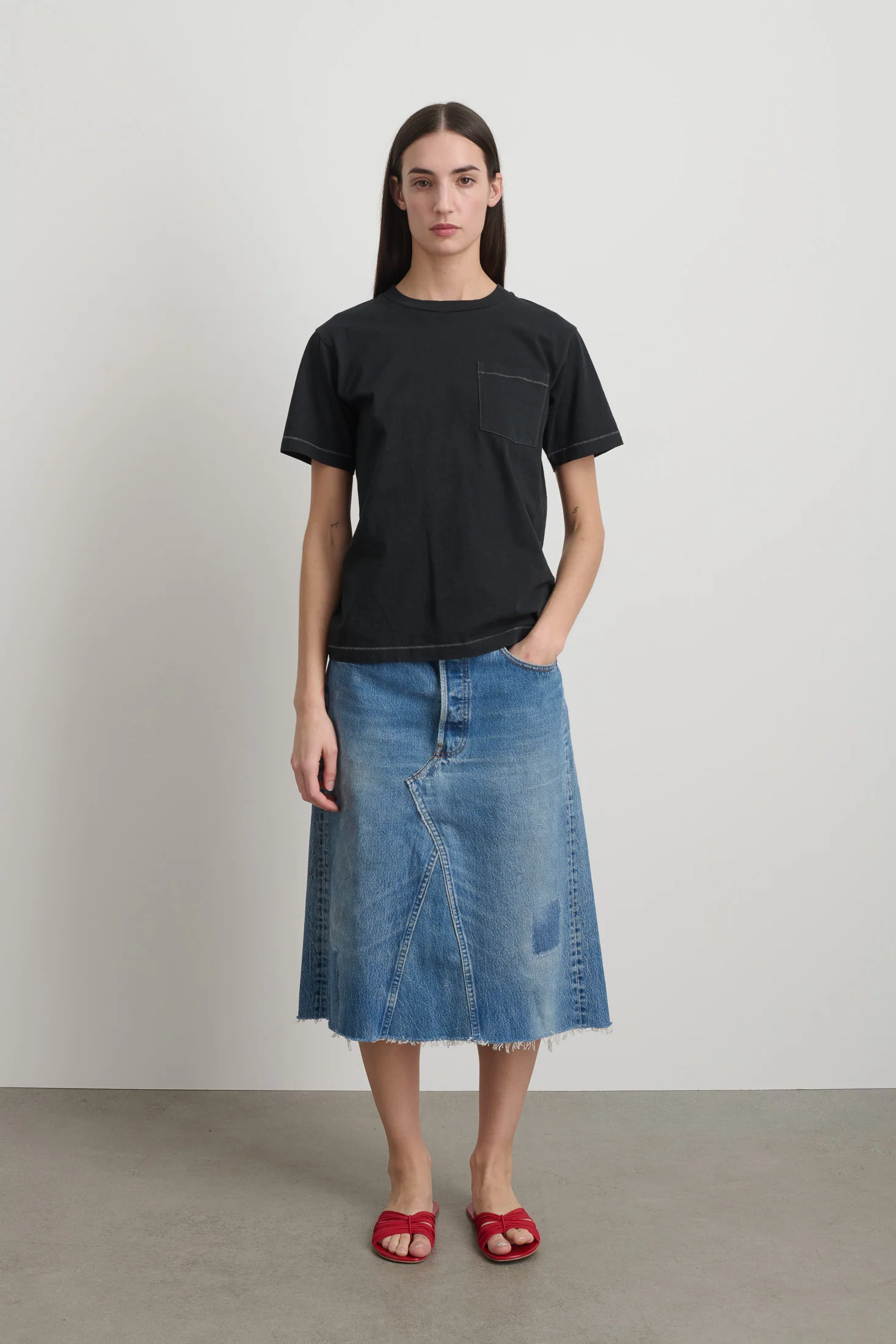 Pocket Tee Faded Black Overdye - Image 3