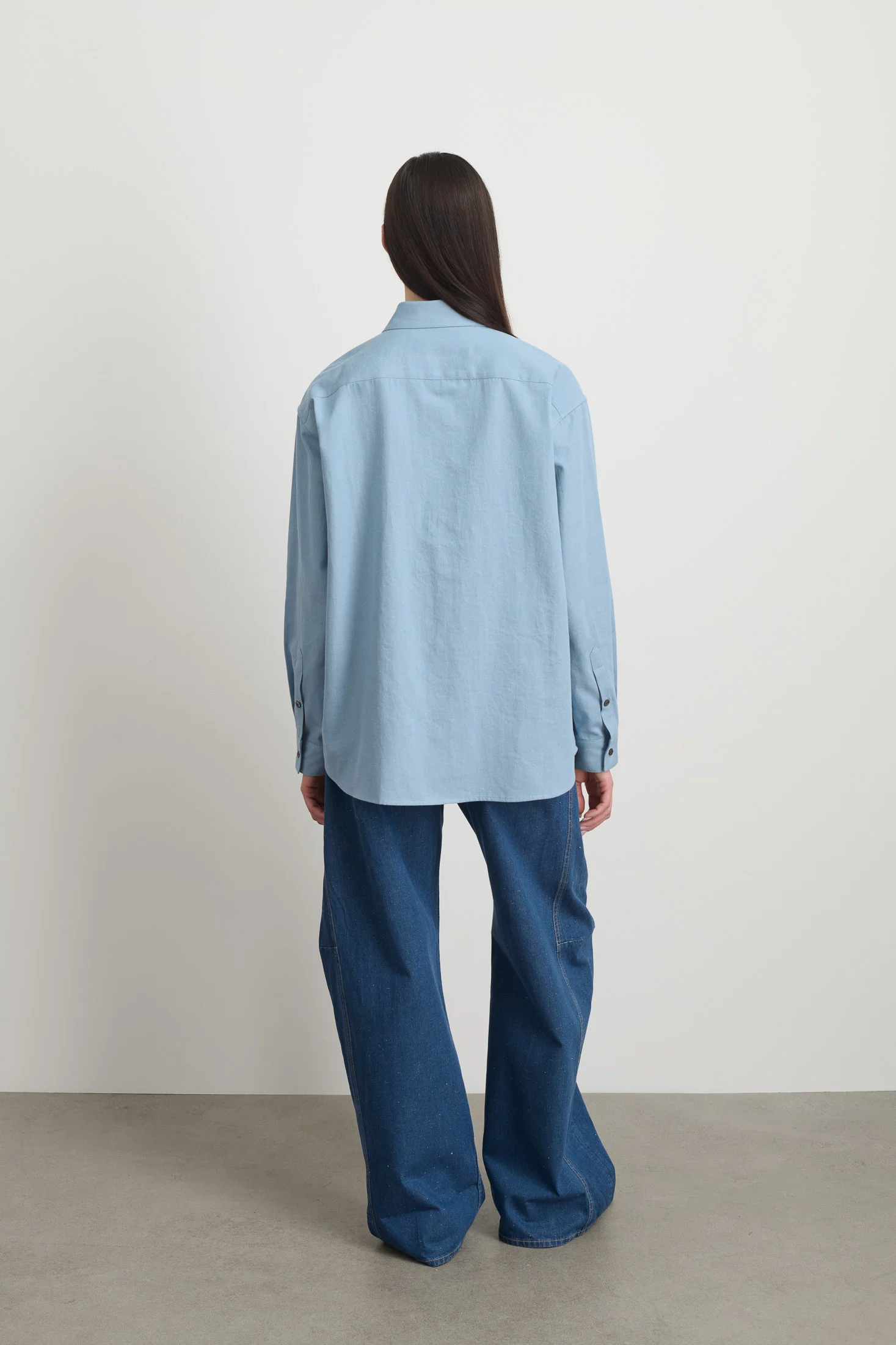 Ramona Shirt Lt. Blue Flannel - Image 5