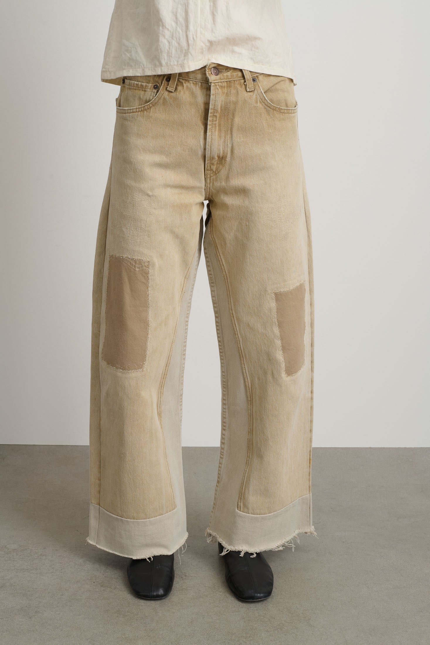 Reworked Culotte Vintage Khaki - Image 4