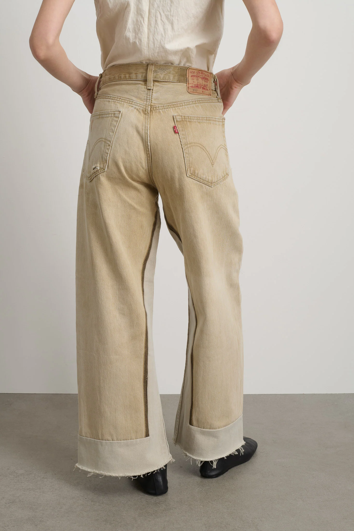 Reworked Culotte Vintage Khaki - Image 5