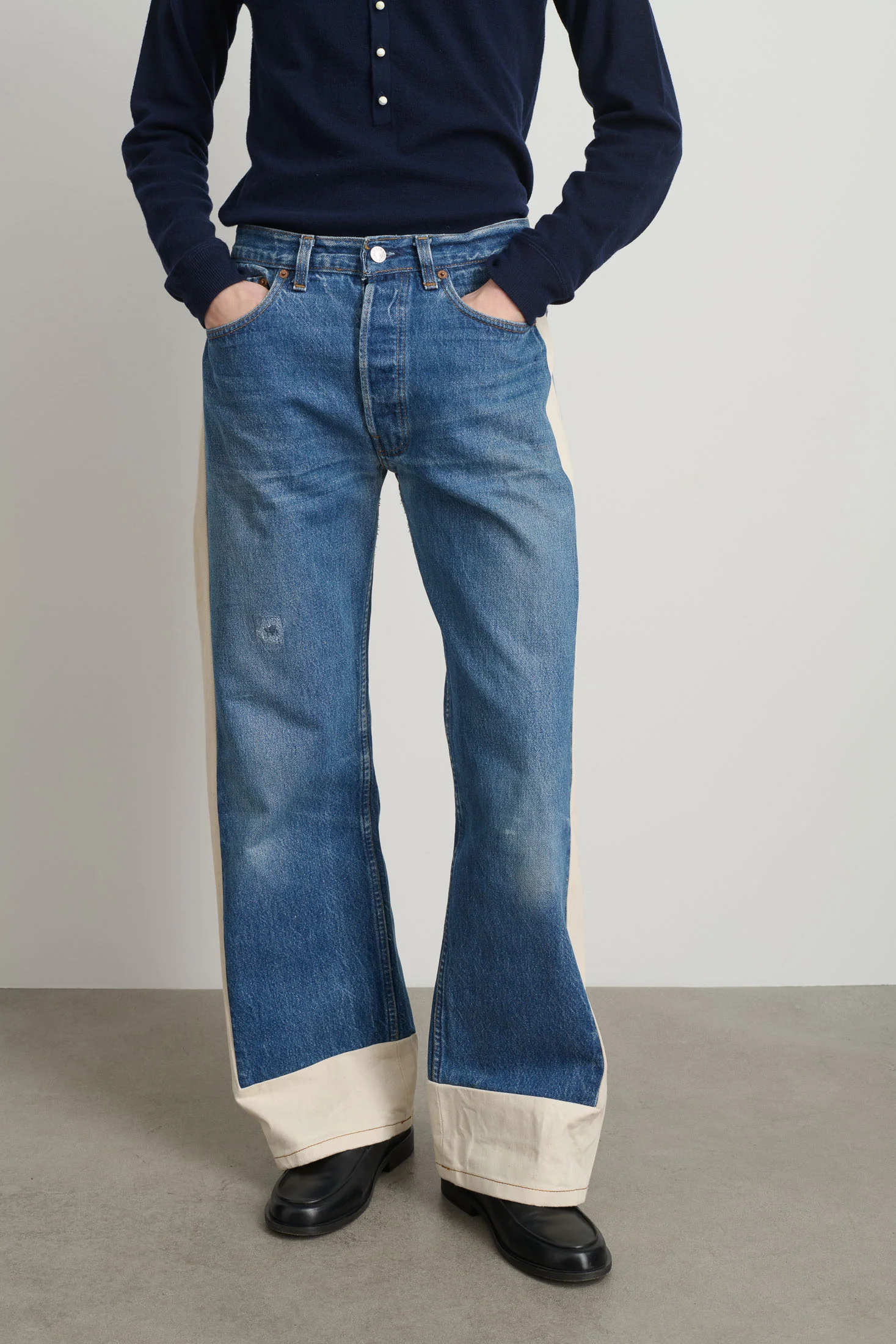 Reworked Slouch Vintage Indigo / Natural - Image 5