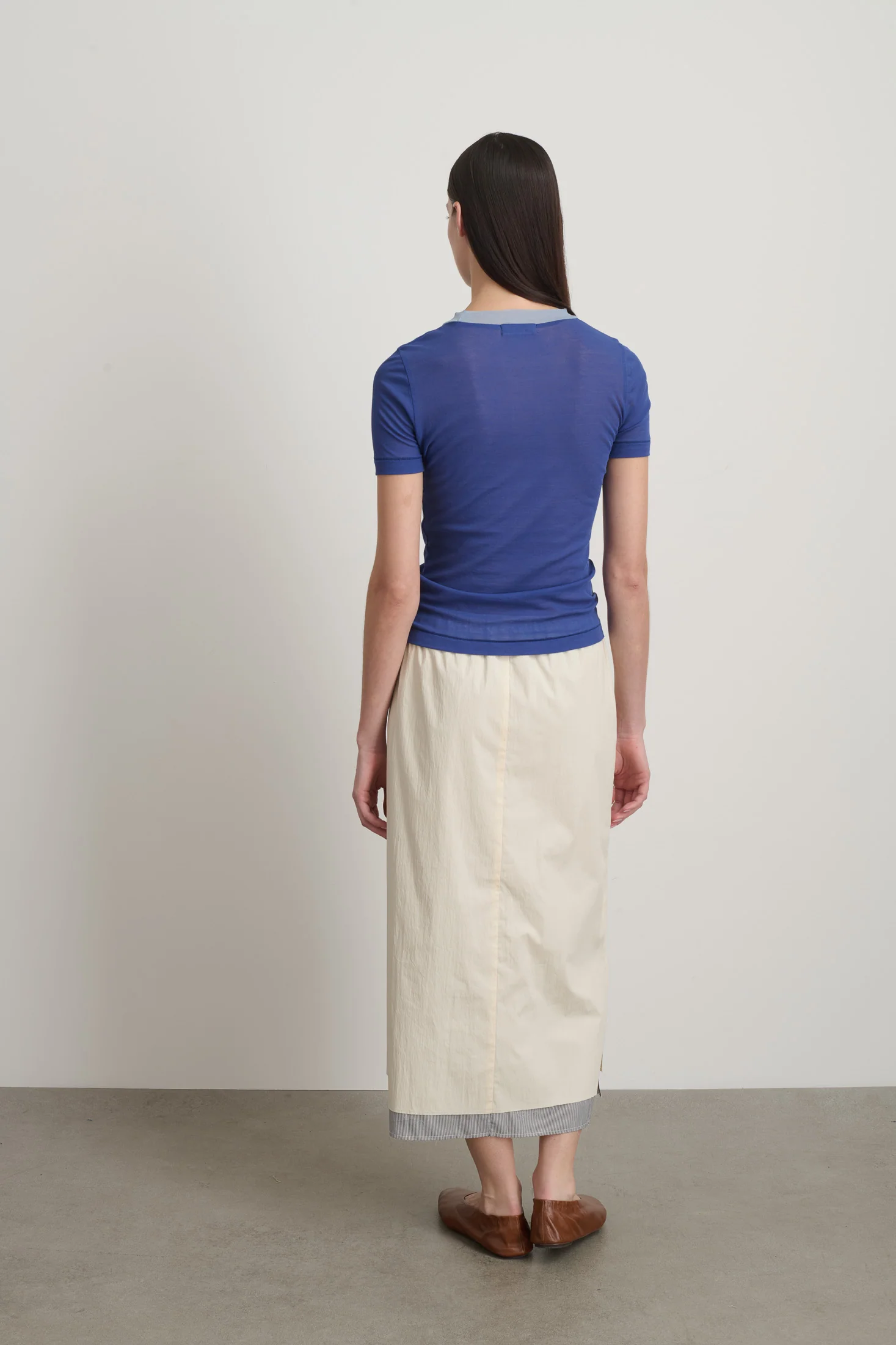 Ringer Tee Bright Blue/Light Blue - Image 5