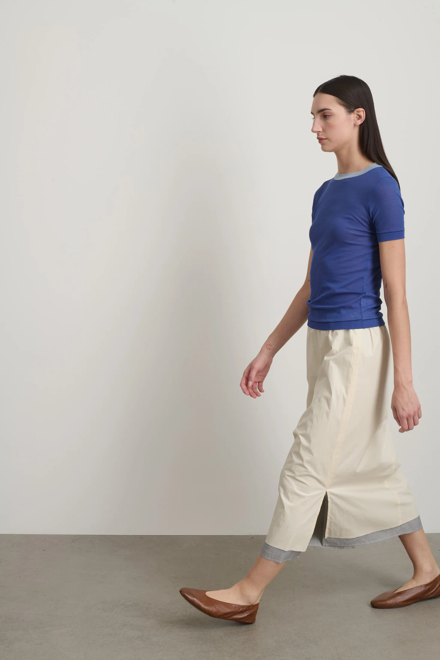 Ringer Tee Bright Blue/Light Blue - Image 6