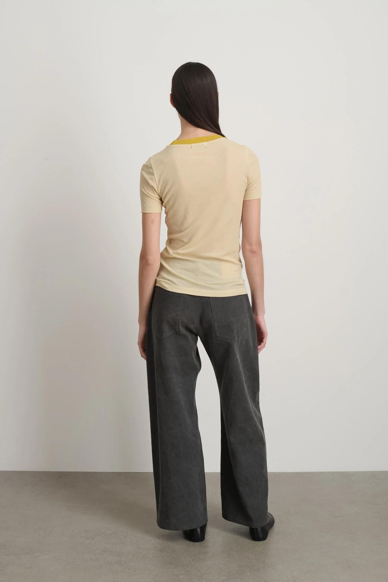 Ringer Tee Light Yellow/Yellow - Image 5