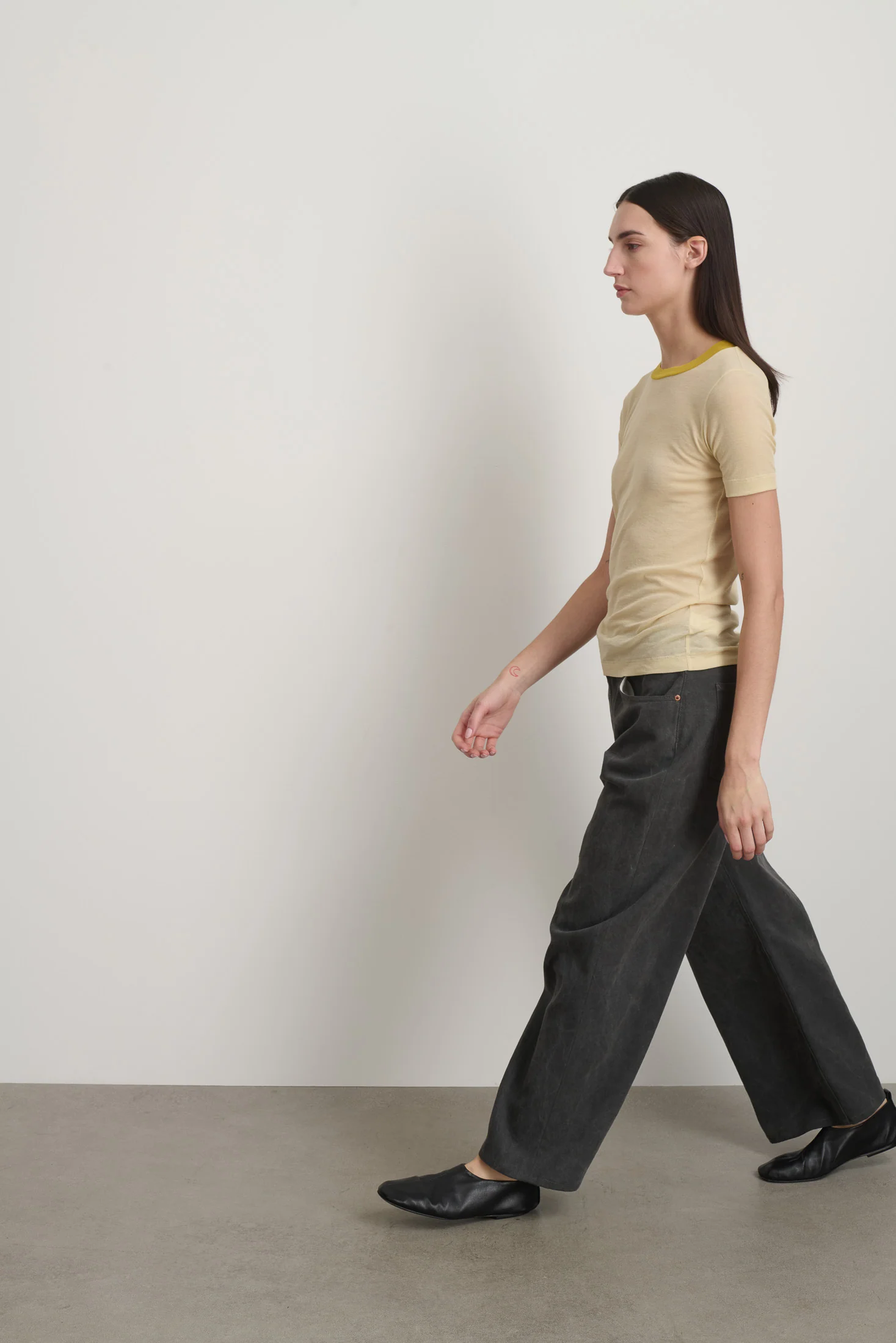 Ringer Tee Light Yellow/Yellow - Image 6