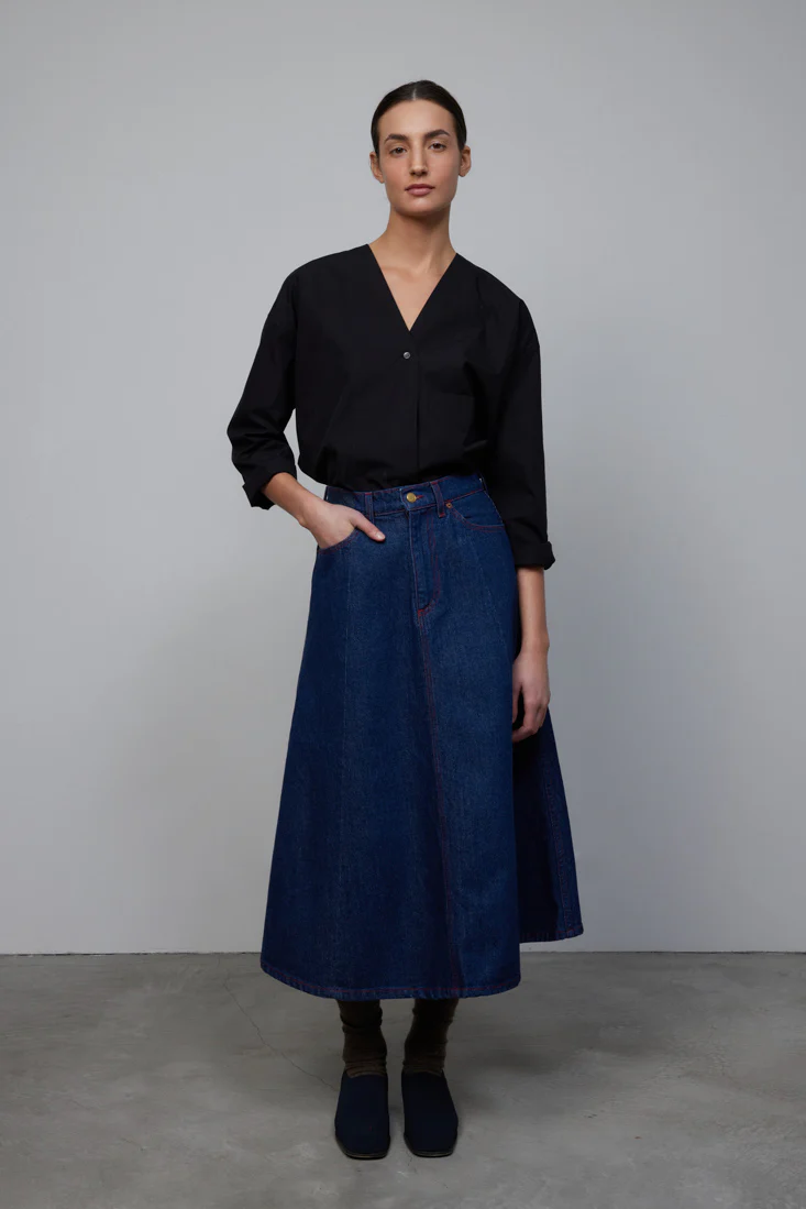 Simone Skirt Rinse Indigo - Image 3