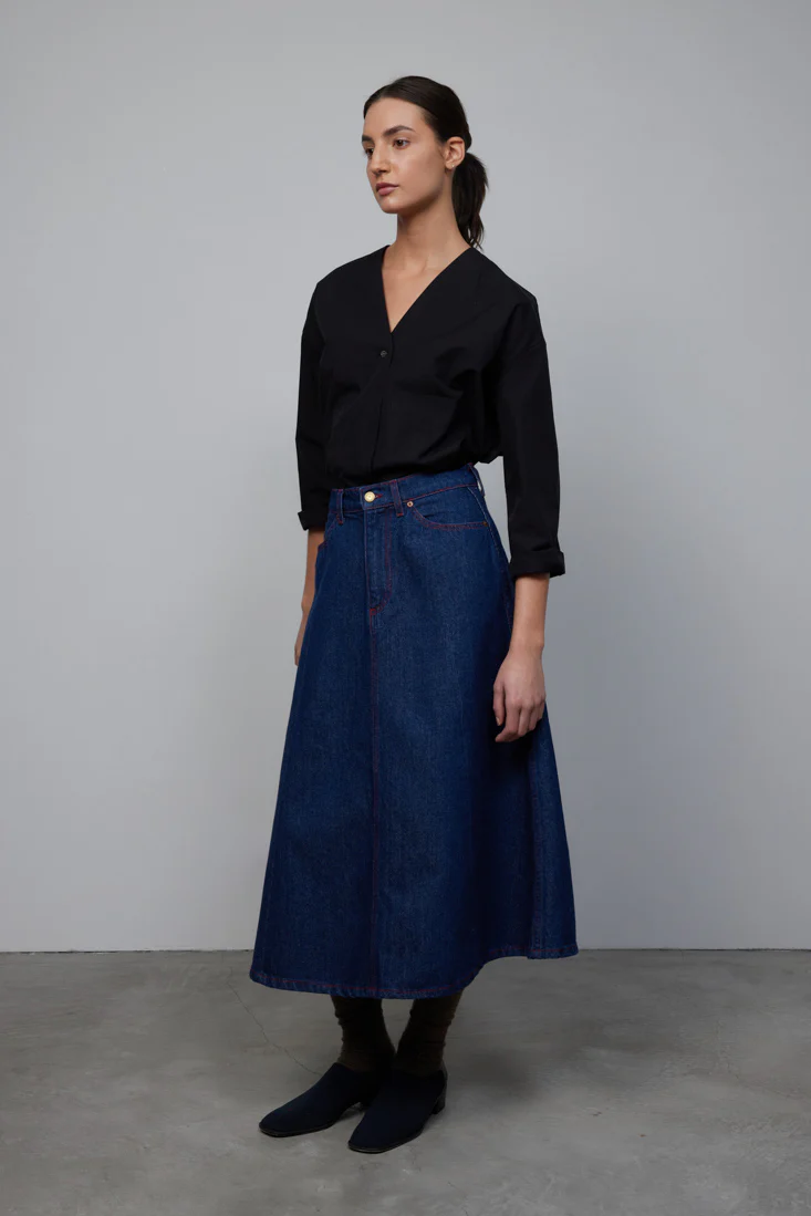 Simone Skirt Rinse Indigo - Image 4