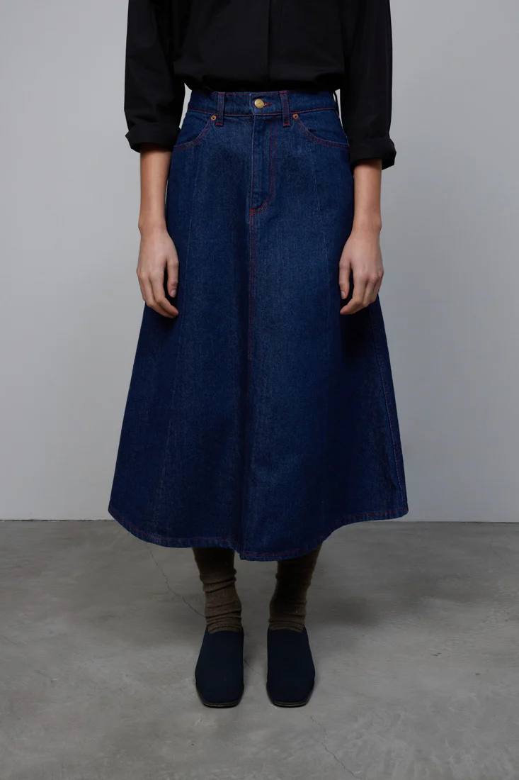 Simone Skirt Rinse Indigo - Image 6
