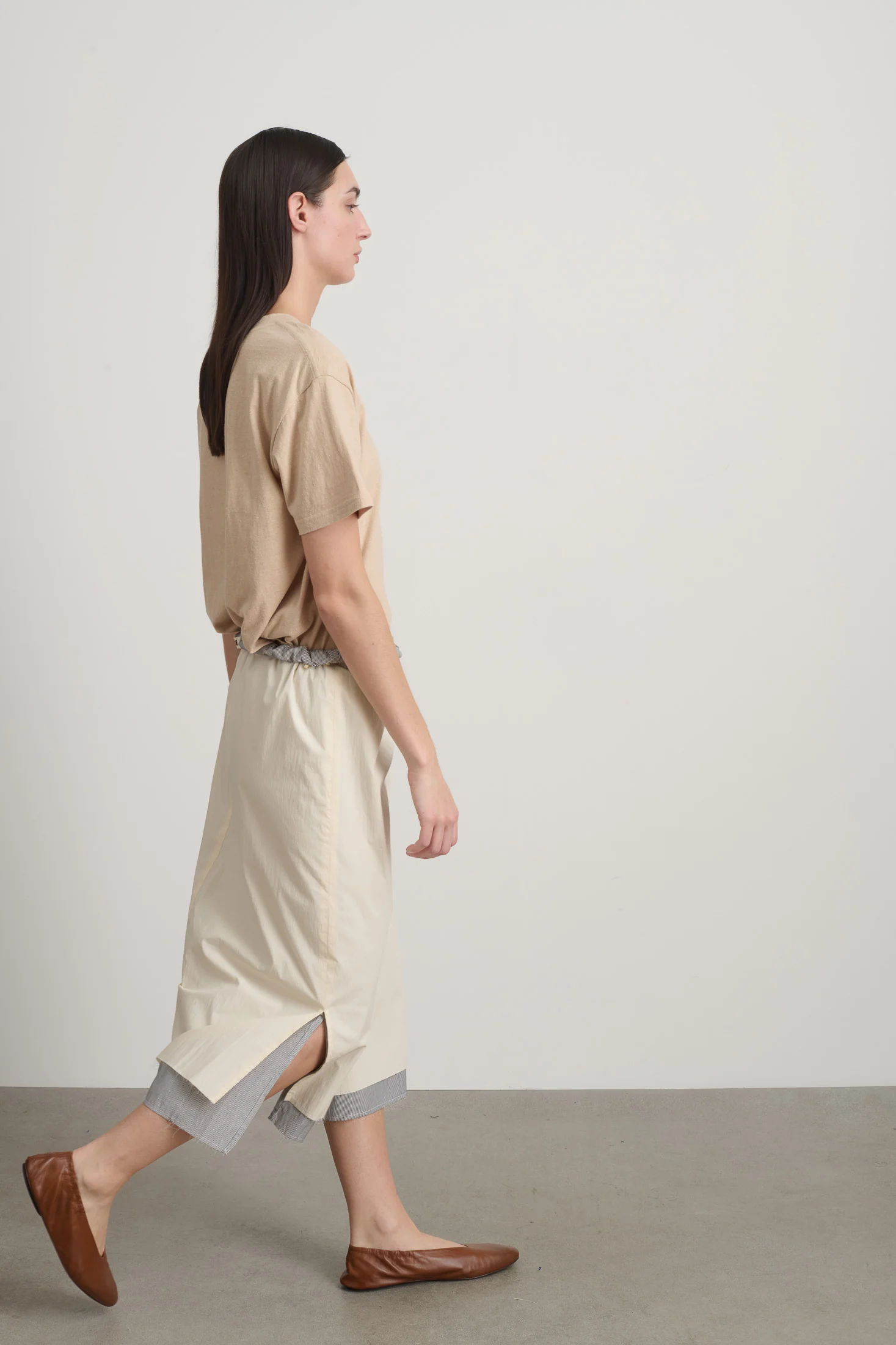 Slip Skirt Oyster / Black White Stripe - Image 6