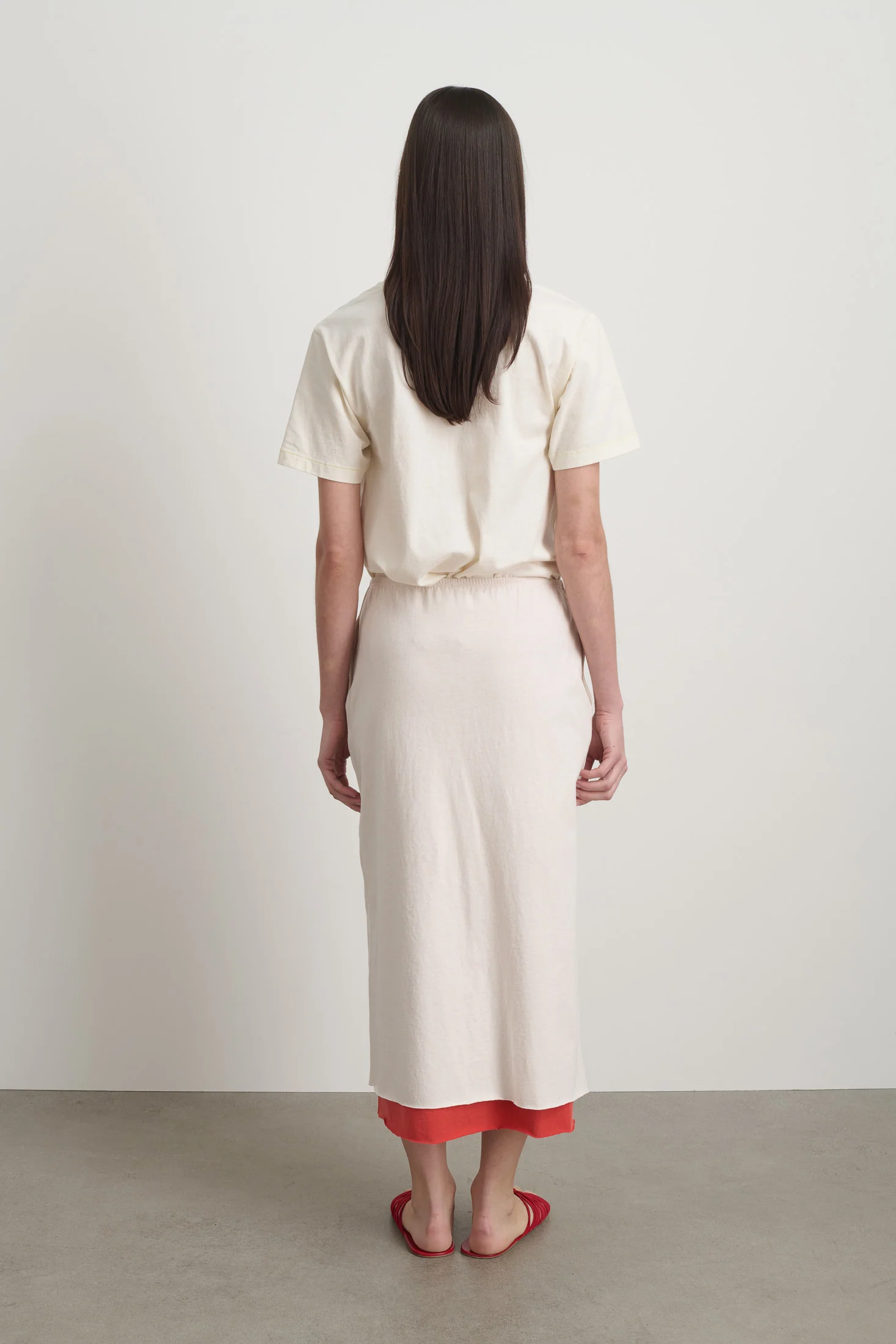 Slip Skirt Oyster / Geranium Overdye - Image 3