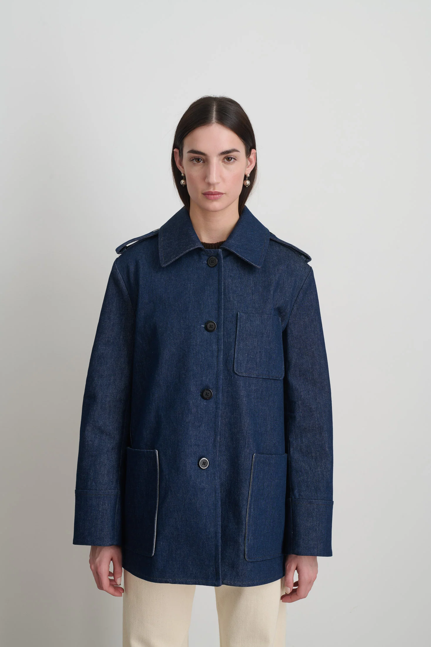 Tonne Denim Jacket Indigo Rinse - Image 4
