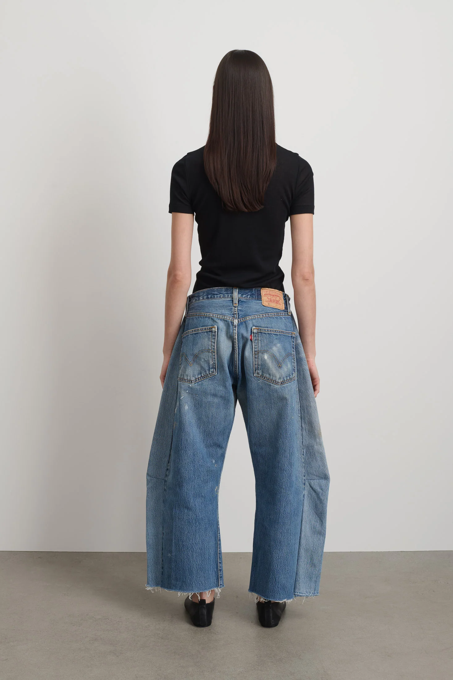 Vintage Lasso Jean Classic Indigo Hand Painted - Image 3