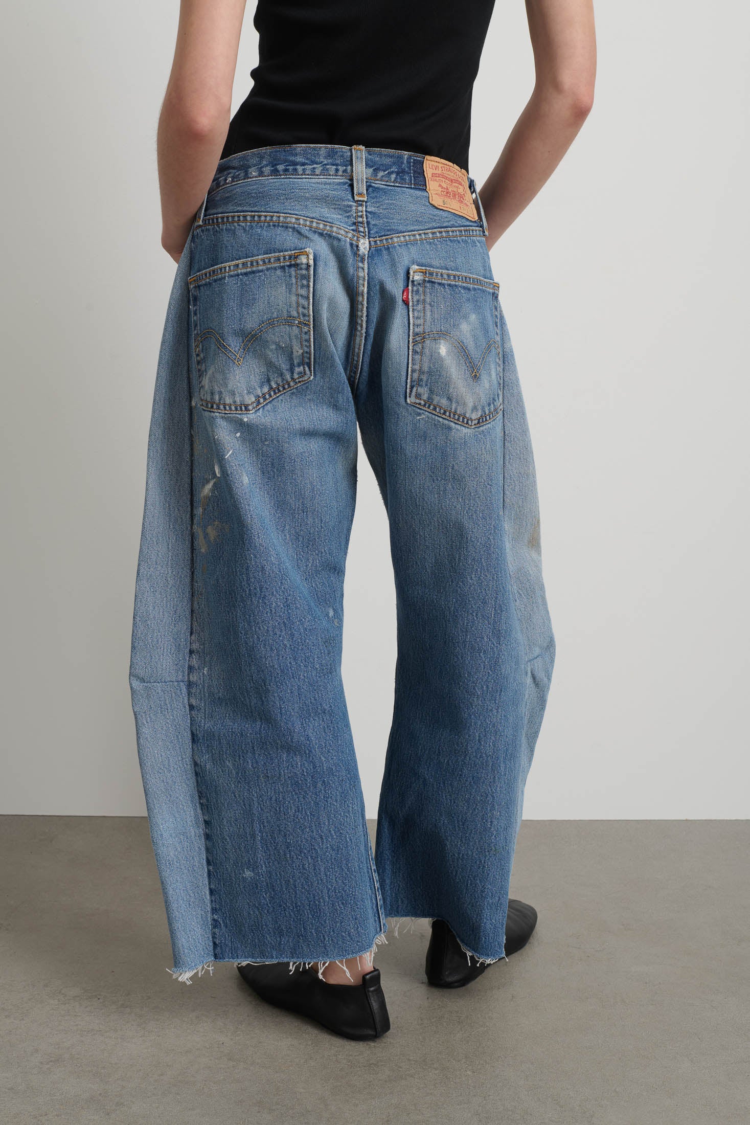 Vintage Lasso Jean Classic Indigo Hand Painted - Image 6
