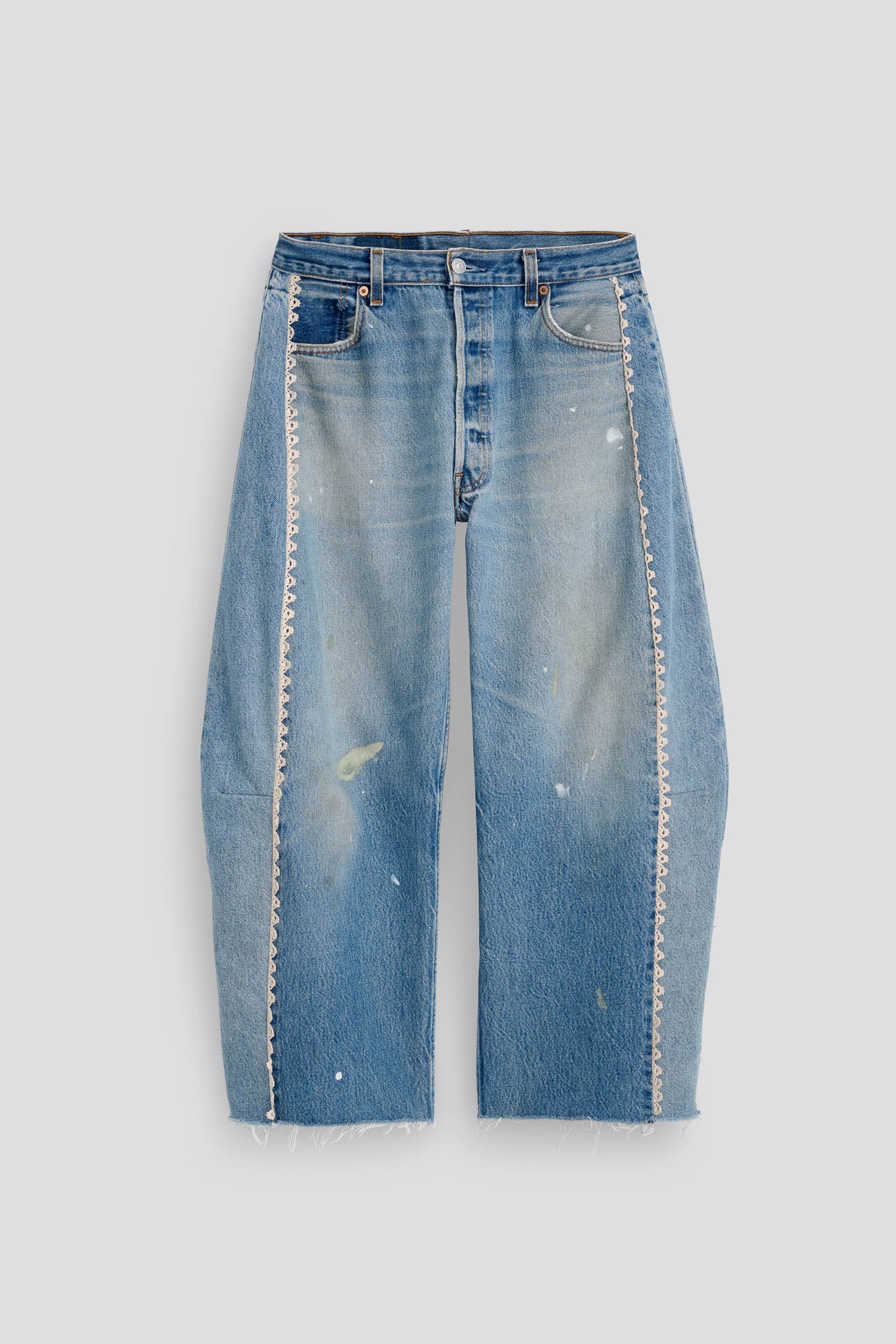 Vintage Lasso Jean with Hand Tatted Lace - Image 7