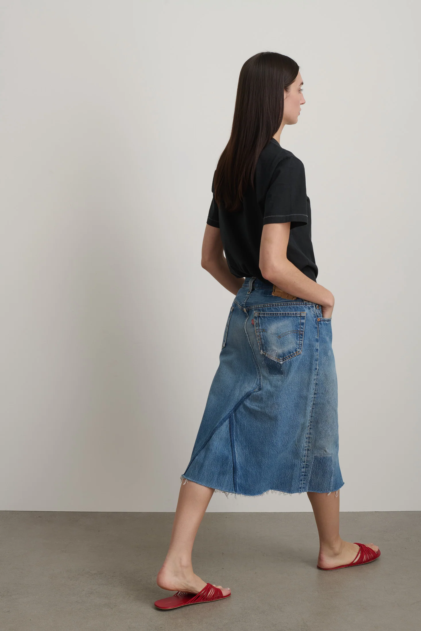 Vintage Skirt Vintage Indigo - Image 3
