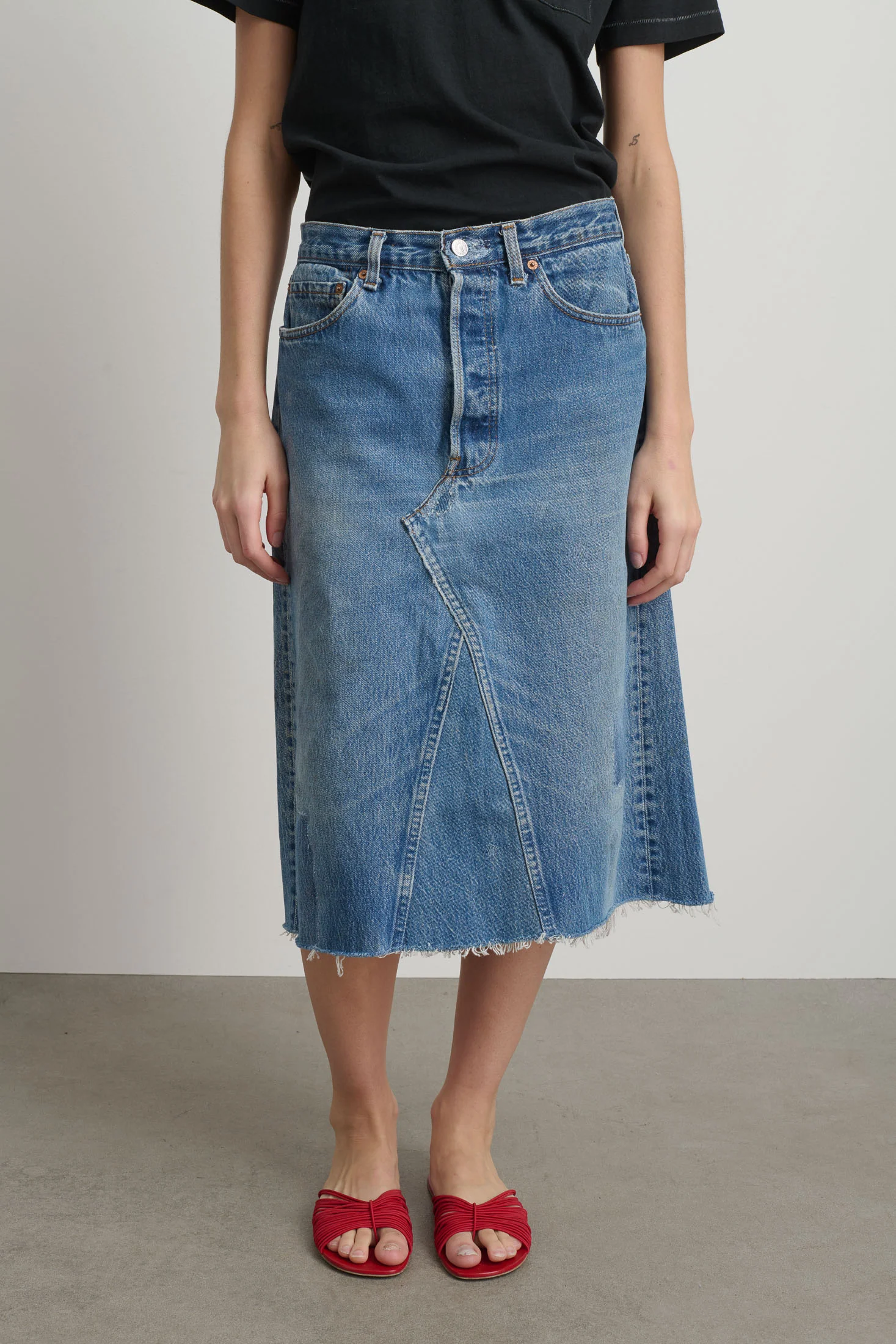 Vintage Skirt Vintage Indigo - Image 5