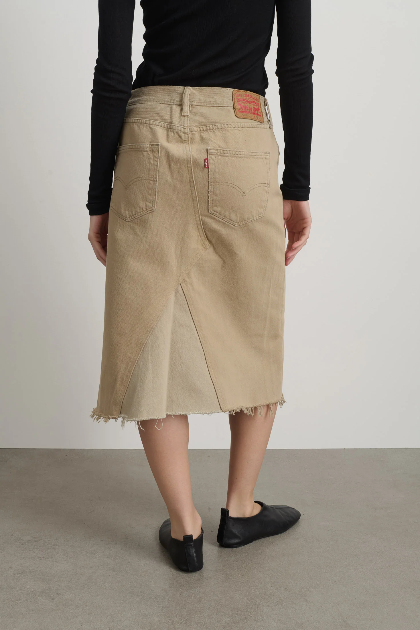 Vintage Skirt Vintage Khaki - Image 6