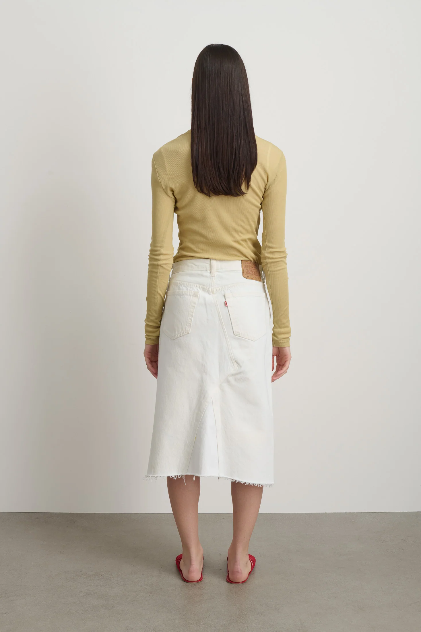 Vintage Skirt Vintage White - Image 3