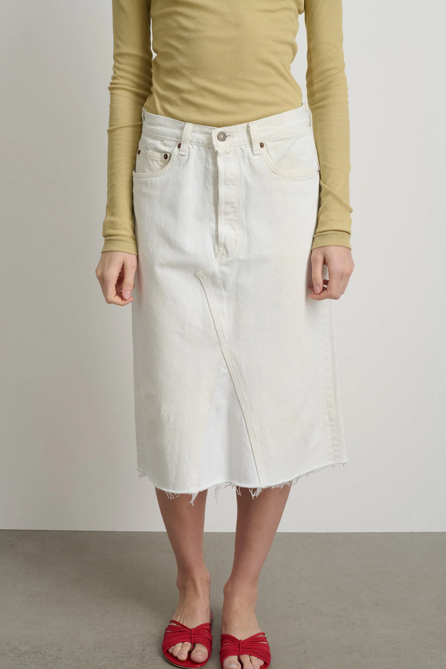 Vintage Skirt Vintage White - Image 4
