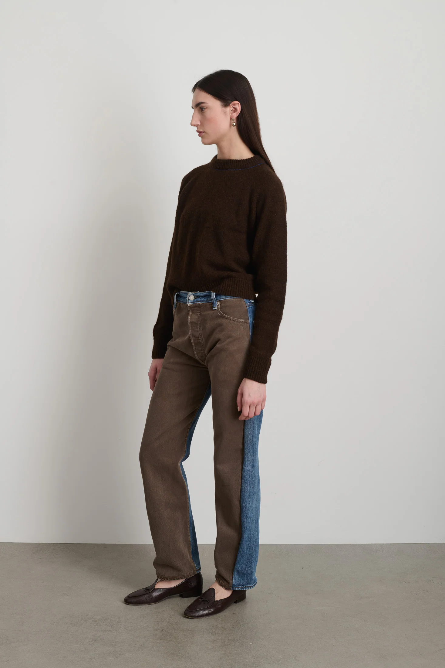 Vintage Straight Rework Halfsie Vintage Brown/Indigo - Image 3