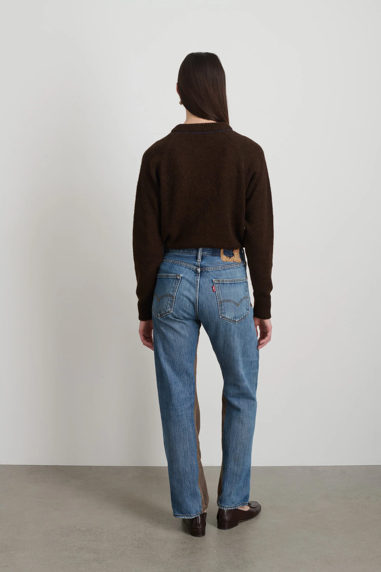 Vintage Straight Rework Halfsie Vintage Brown/Indigo - Image 4
